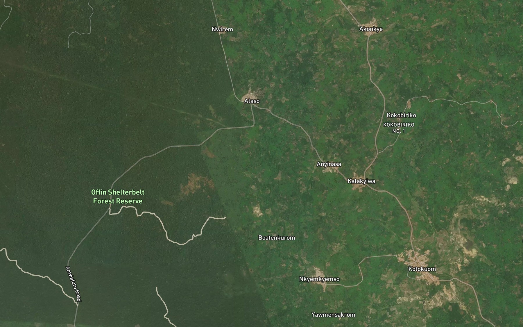 Satellite map of the Minimuru