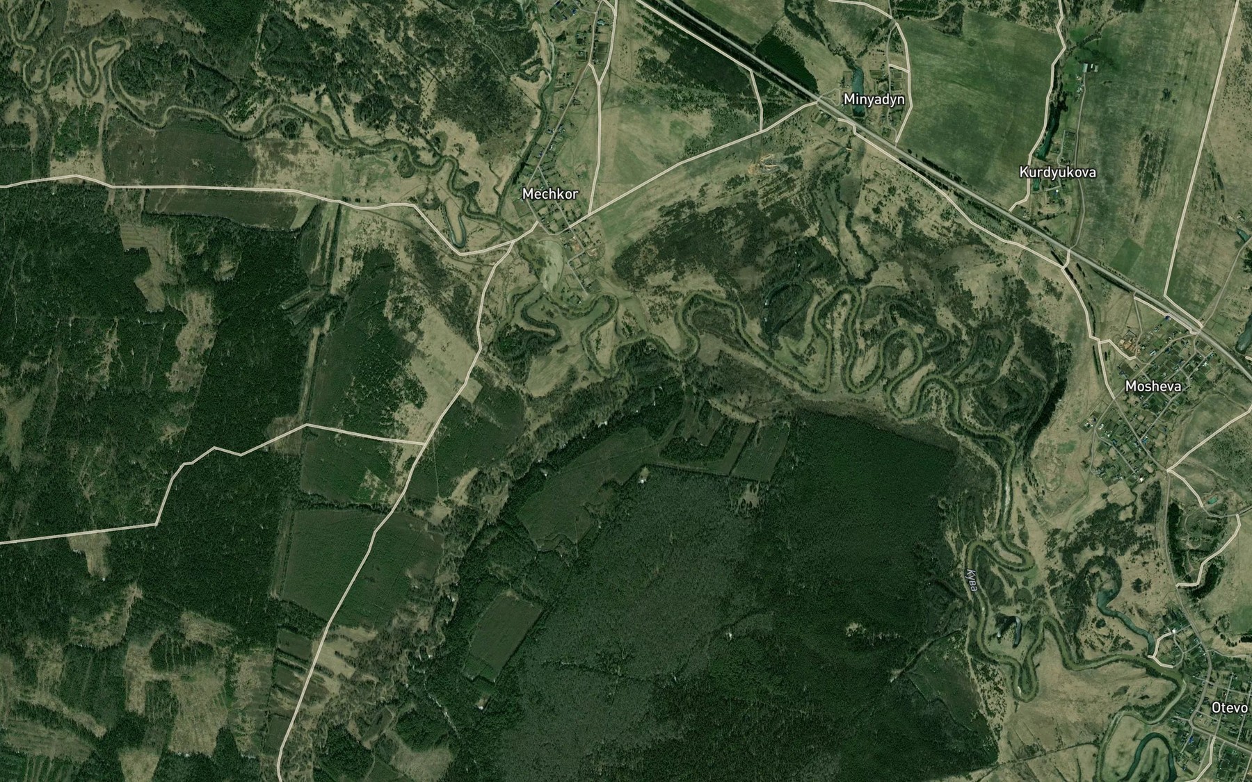 Satellite map of the Kuz'va