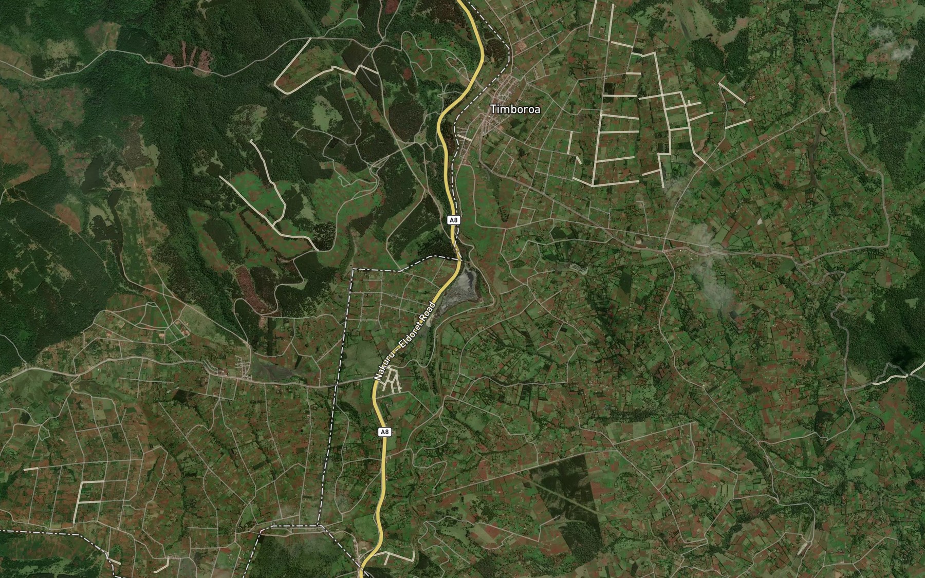 Satellite map of the Lake Narasha