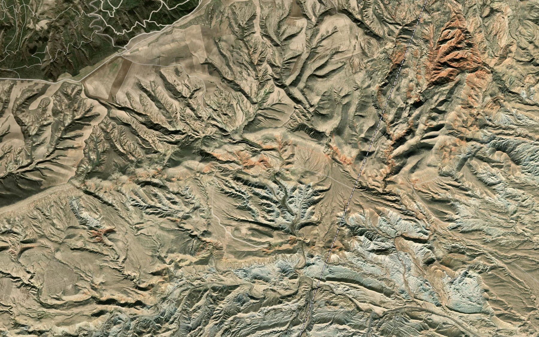 Satellite map of the Cheshmeh-ye Dam Chik