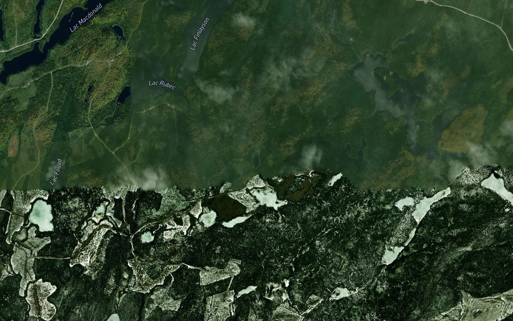 Satellite map of the Lac du Cirrus
