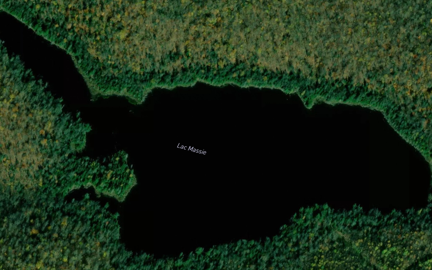 Satellite map of the Lac Massie
