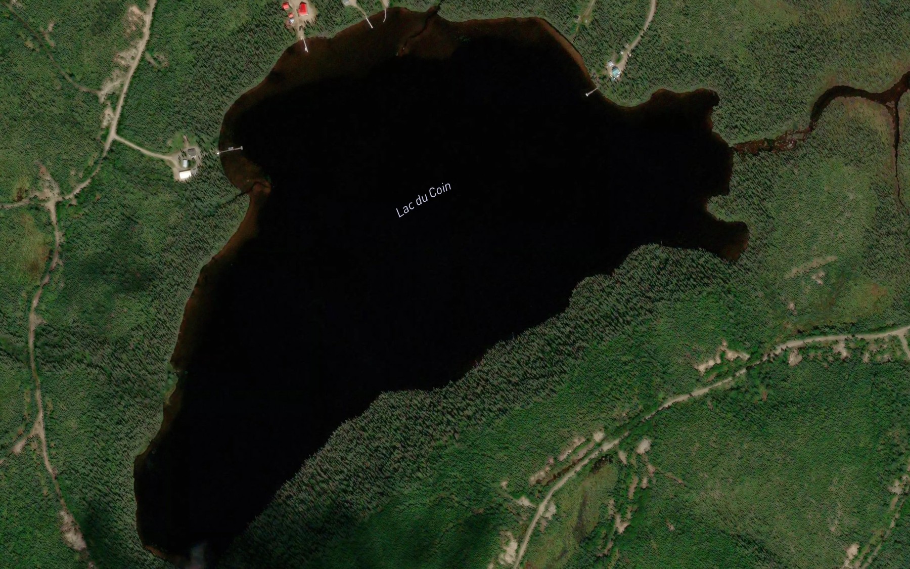 Satellite map of the Lac du Coin