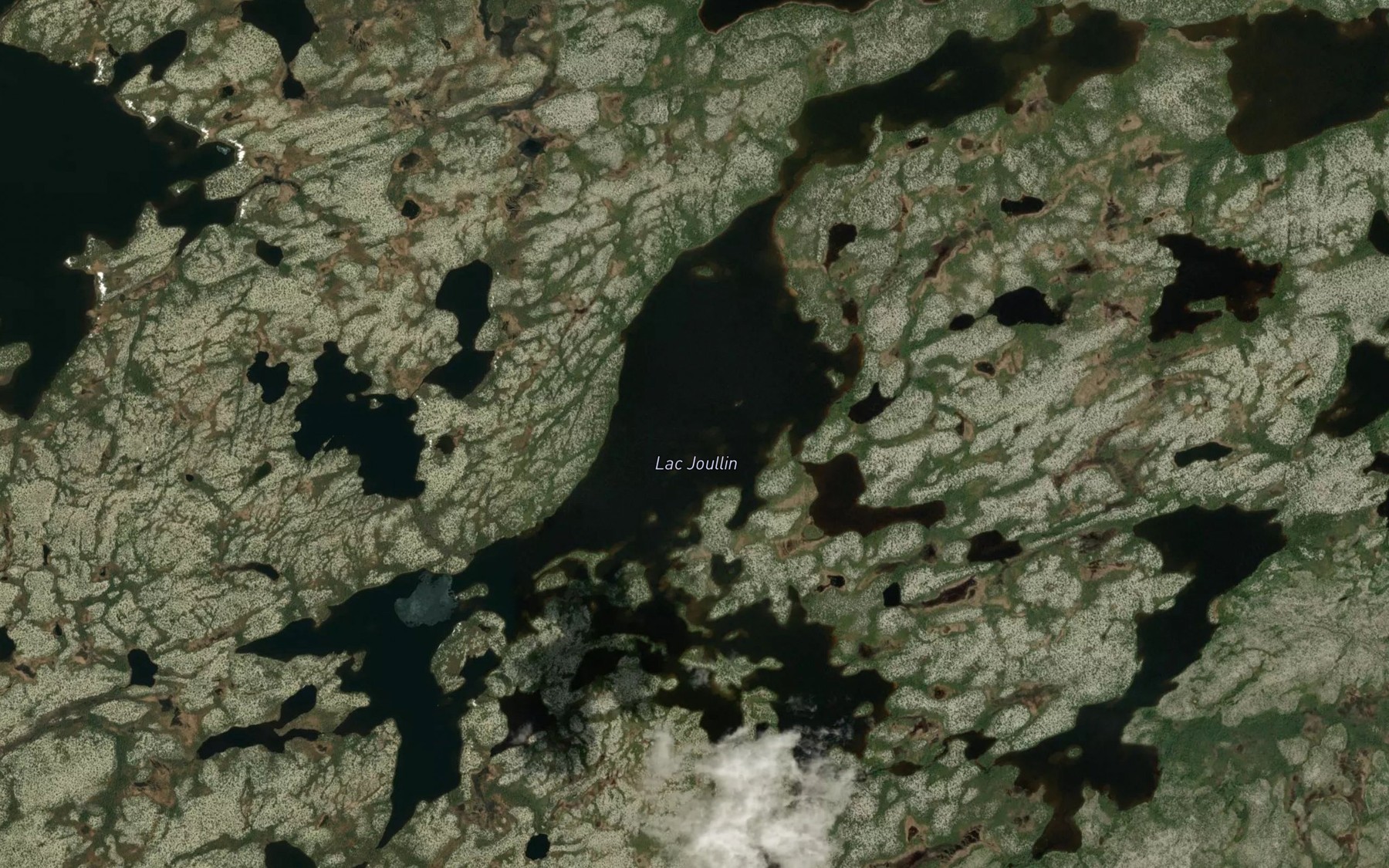 Satellite map of the Lac Joullin