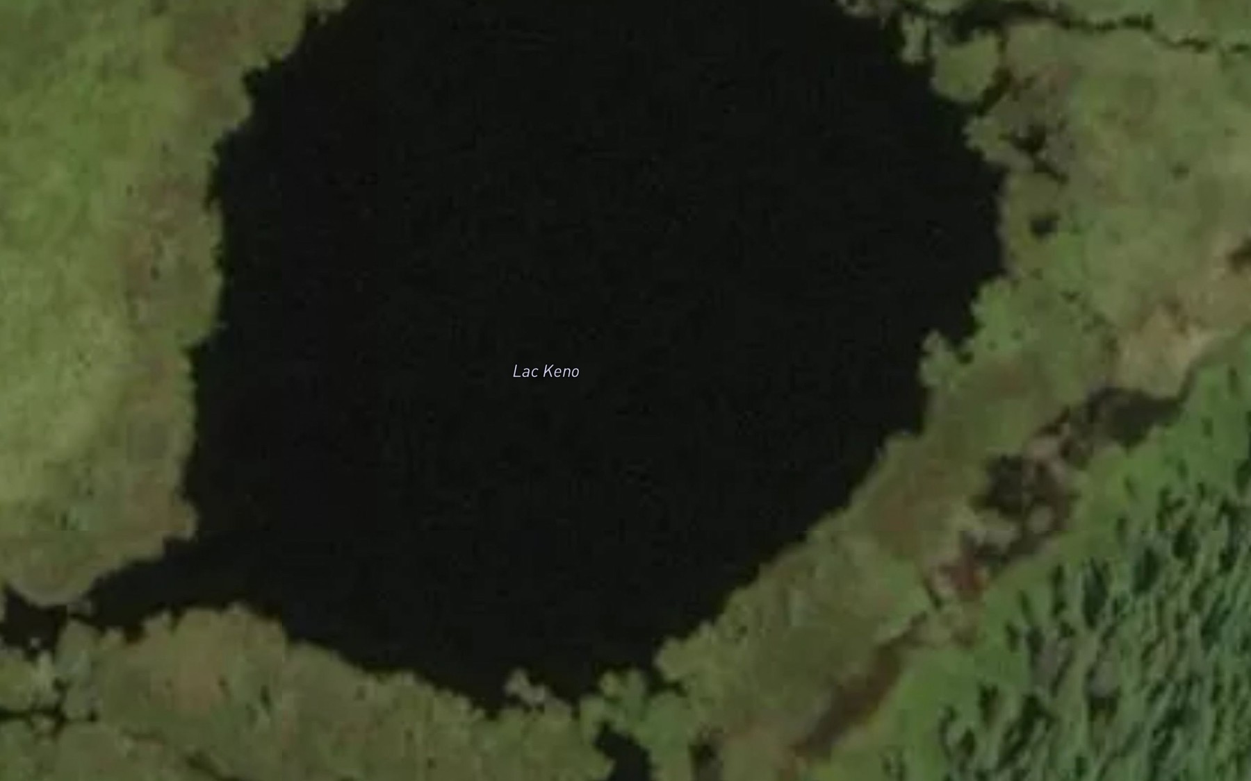 Satellite map of the Lac Keno