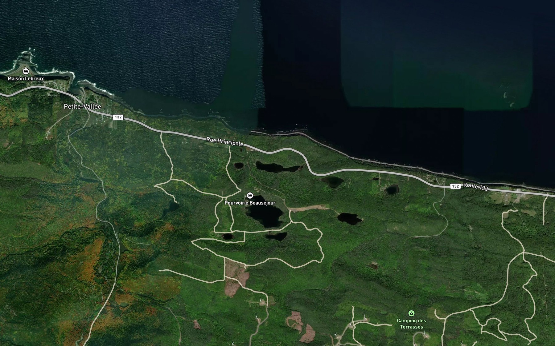 Satellite map of the Lac Long