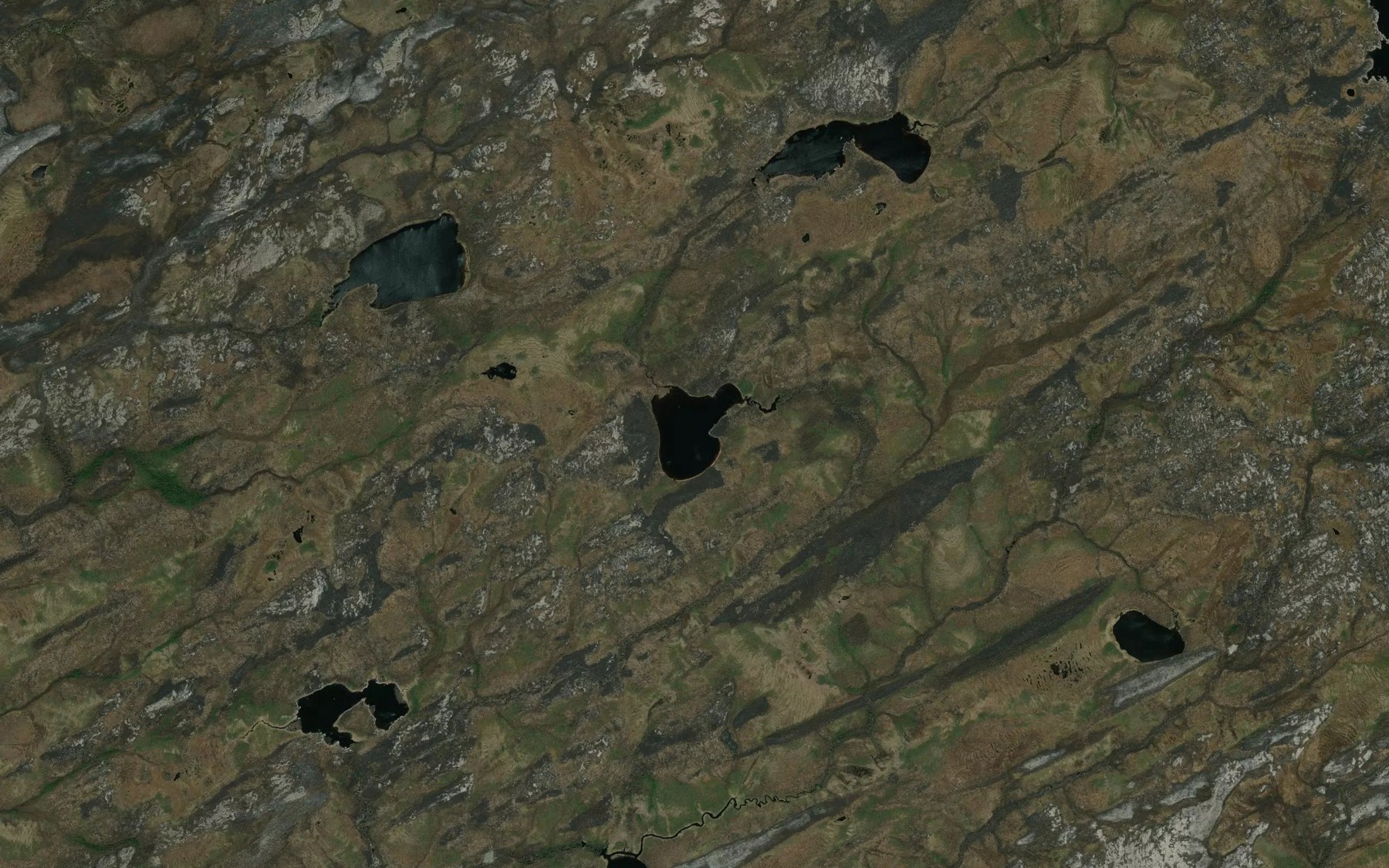 Satellite map of the Lac Kawipuskach