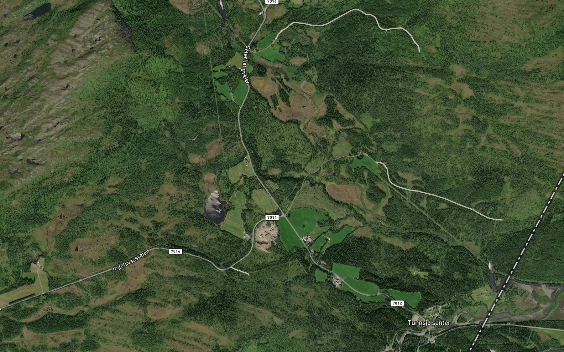 Satellite map of the Volltjornbekken