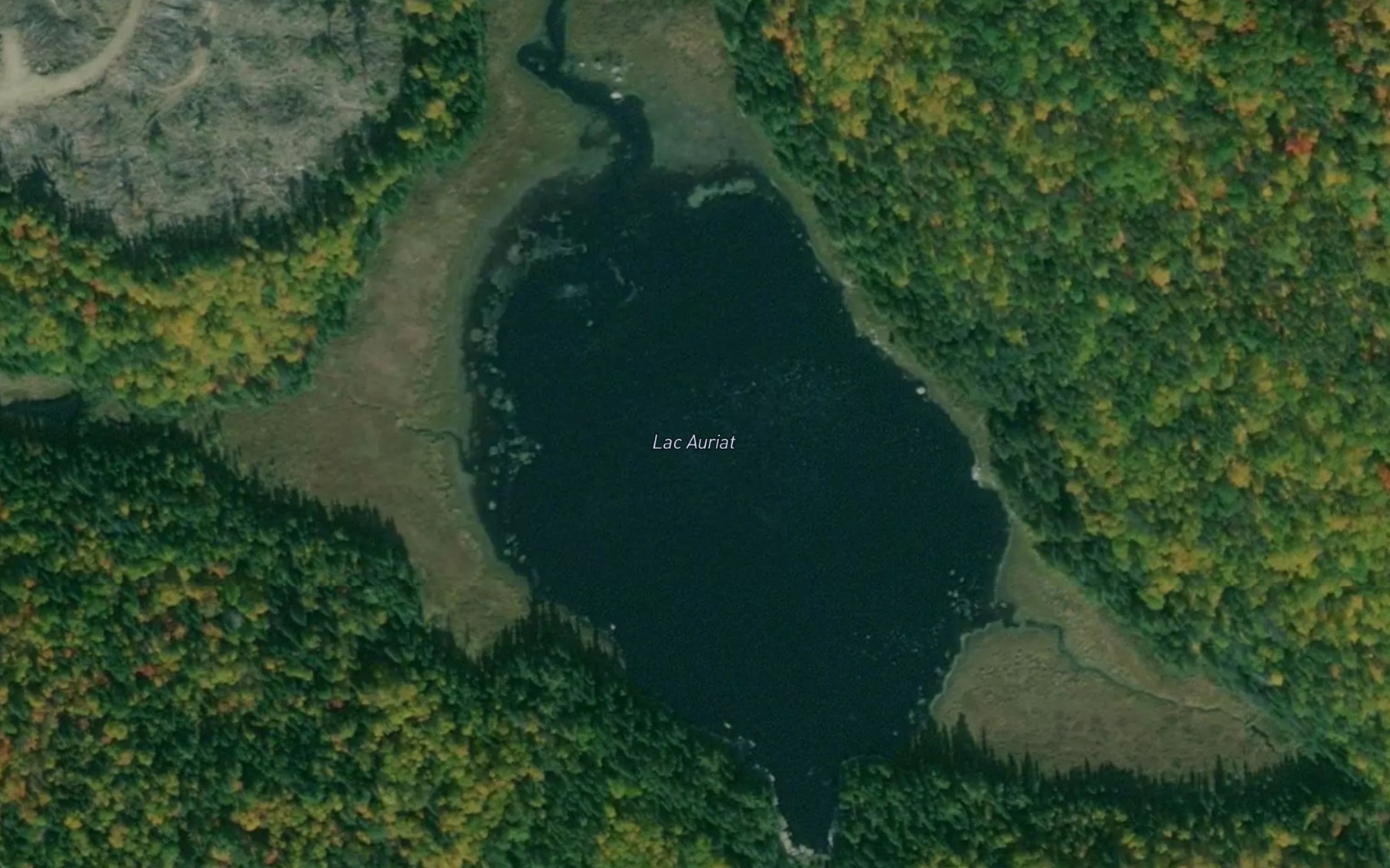 Satellite map of the Lac Auriat