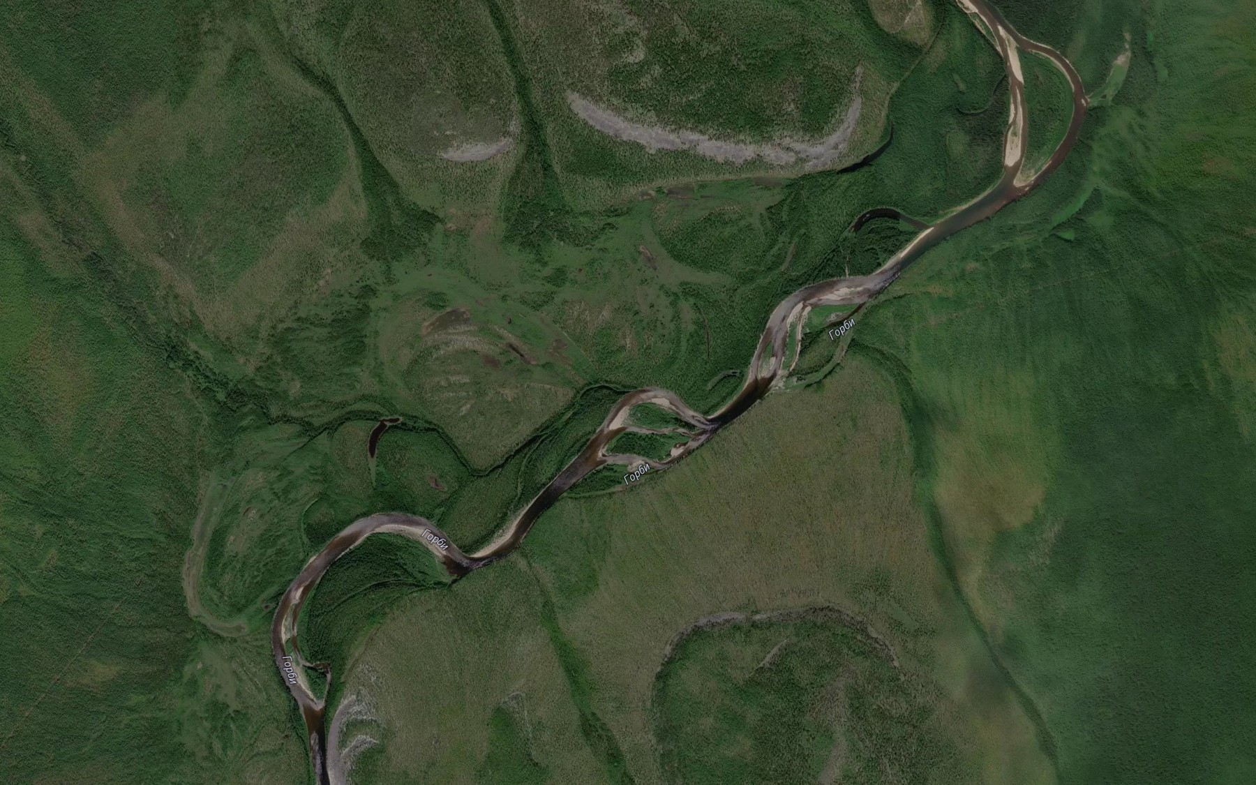 Satellite map of the Chechiniyerdyakh