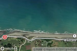 Satellite map of the Waiwhakatoitoi Stream