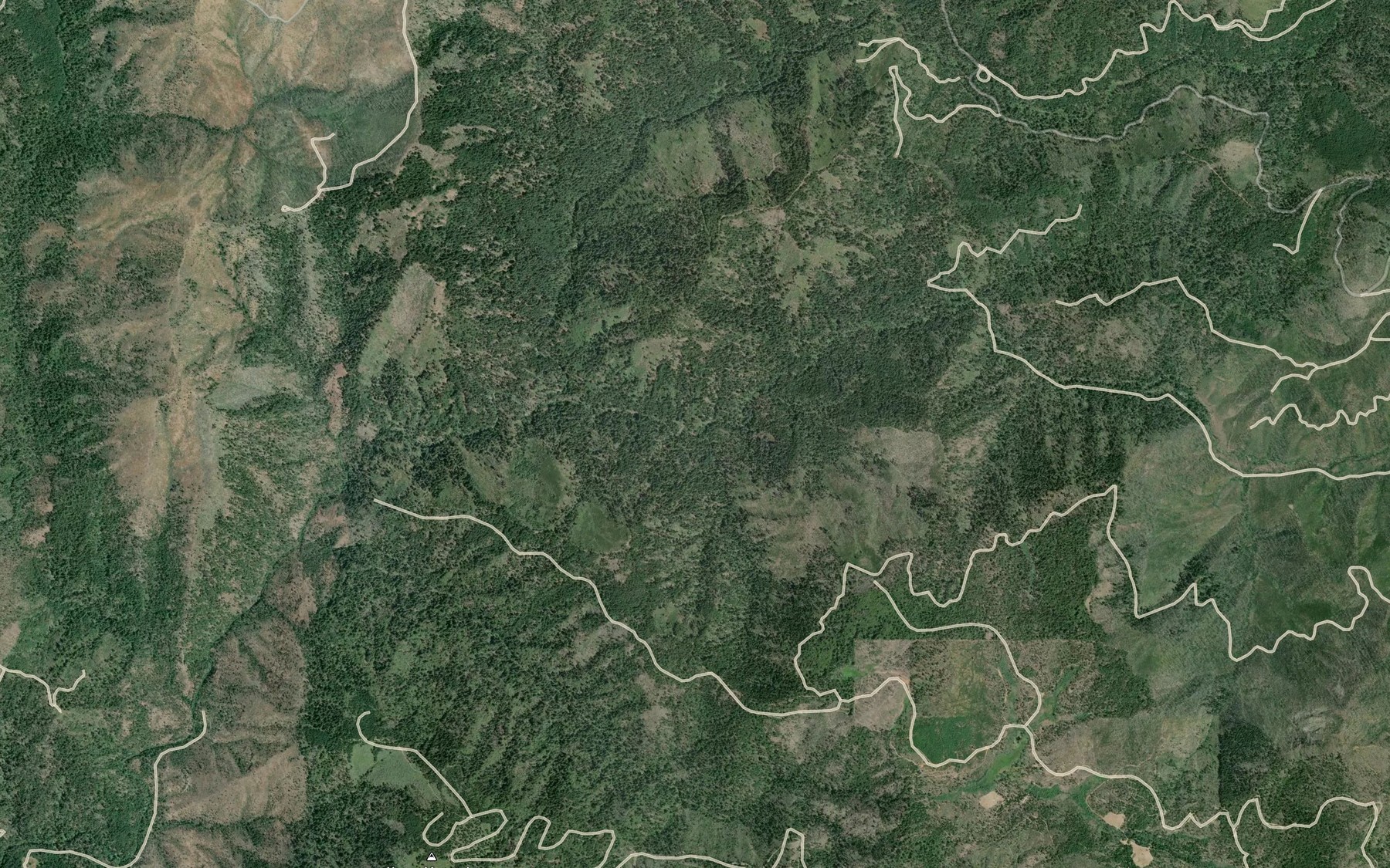 Satellite map of the Waterdog Creek