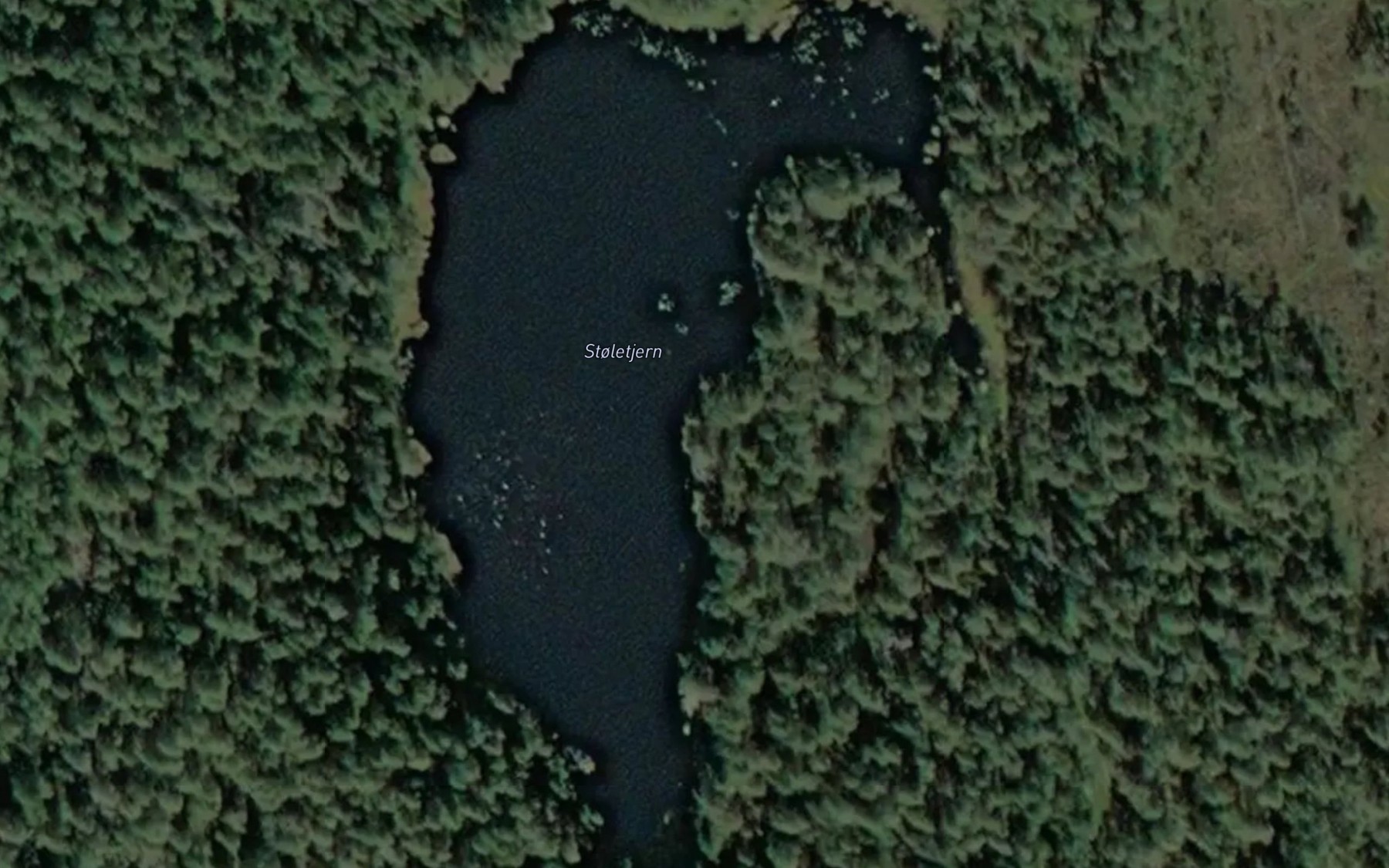 Satellite map of the Stoletjenn