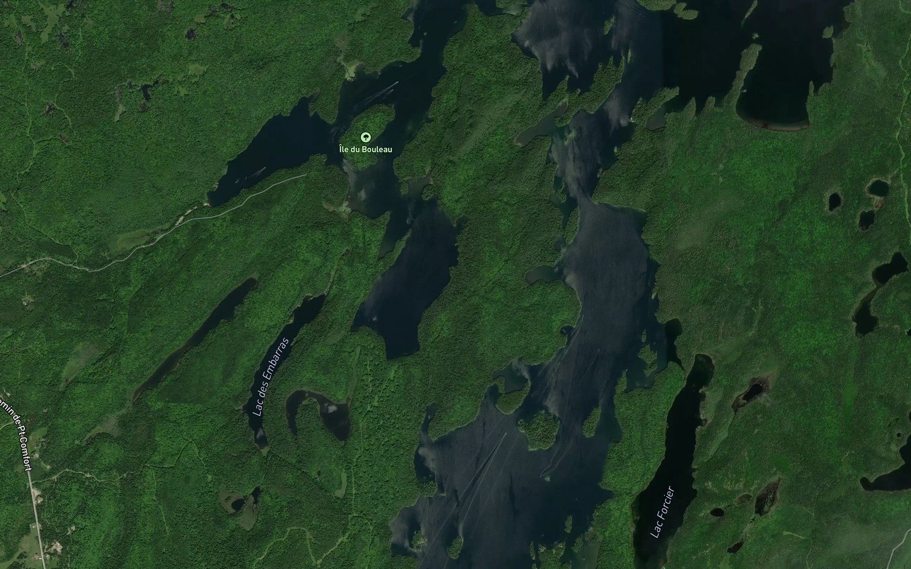 Satellite map of the La Grande Baie