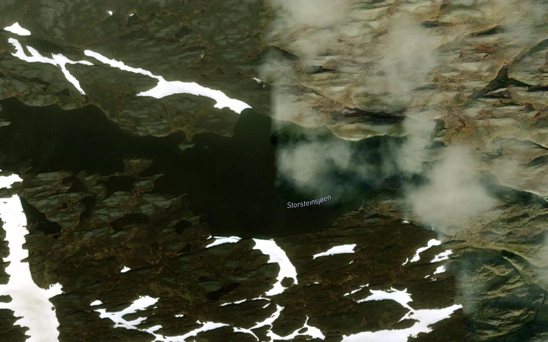 Satellite map of the Storsteinsjoen
