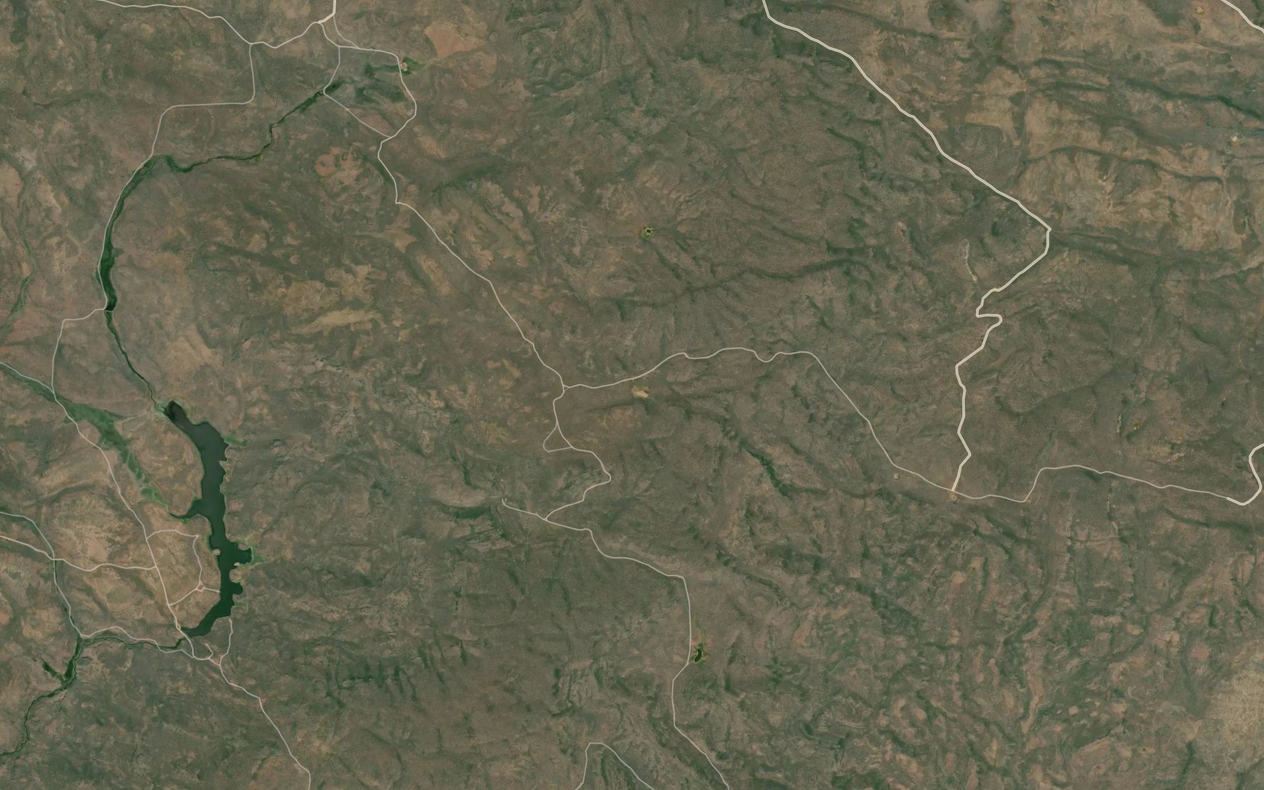 Satellite map of the Barrel Water Hole