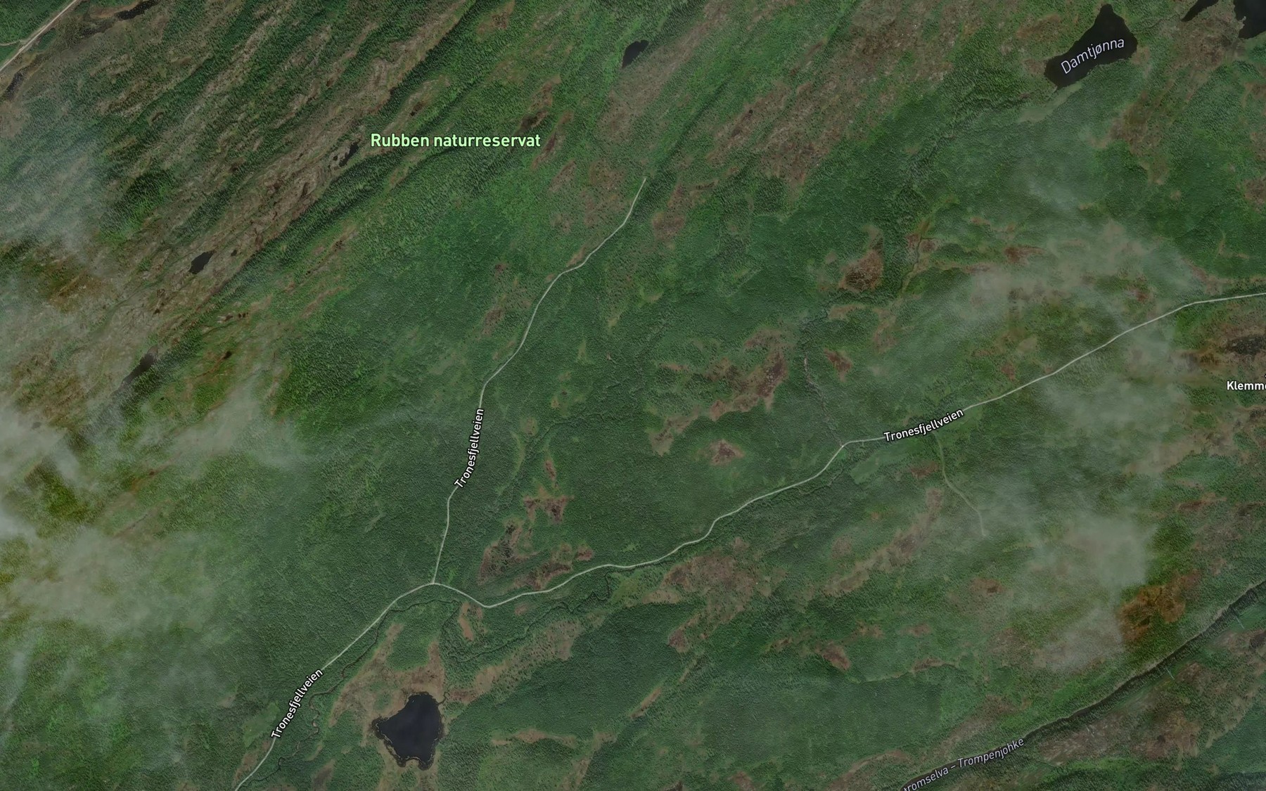 Satellite map of the Josefmyrdammen