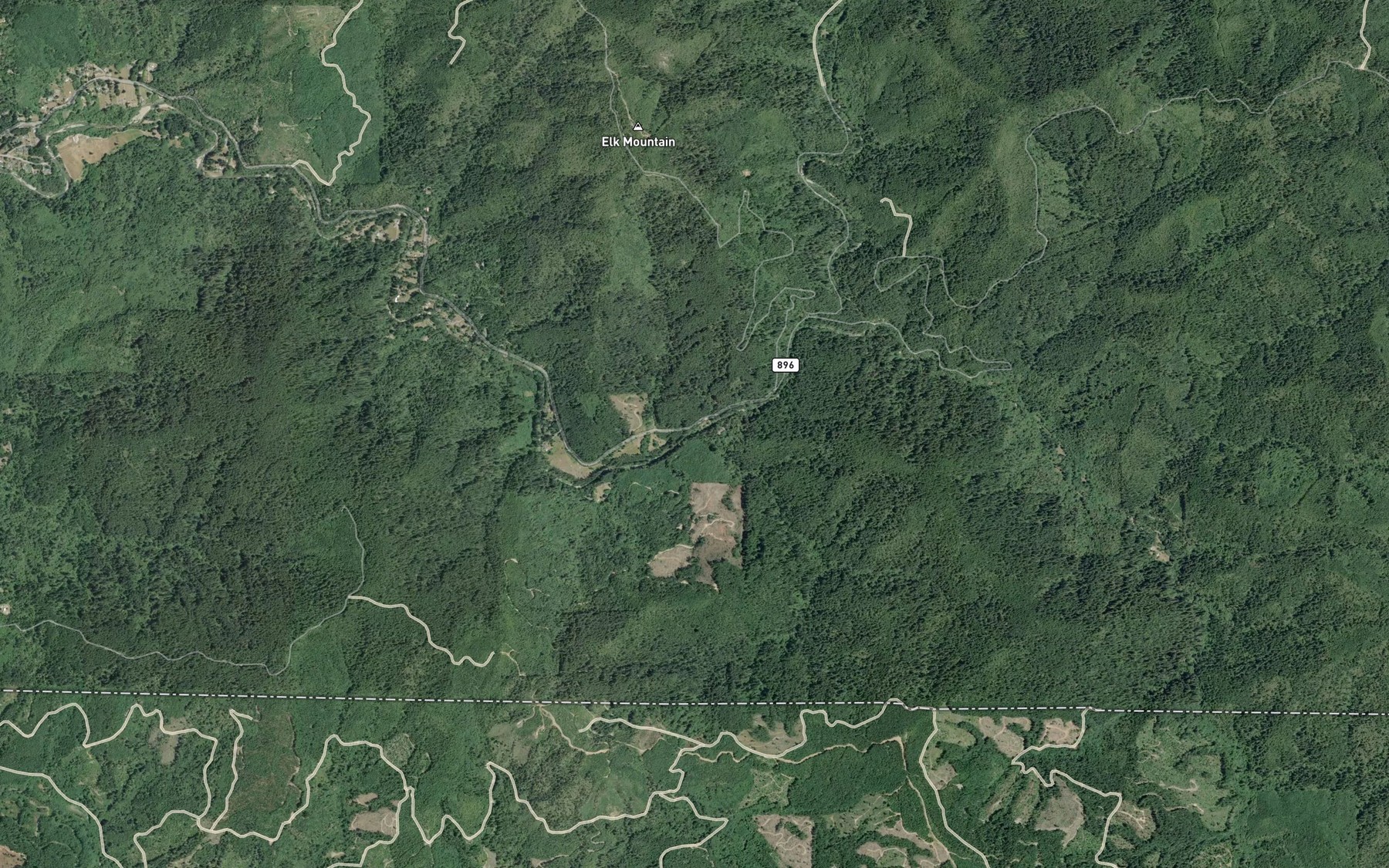 Satellite map of the Salmon Creek