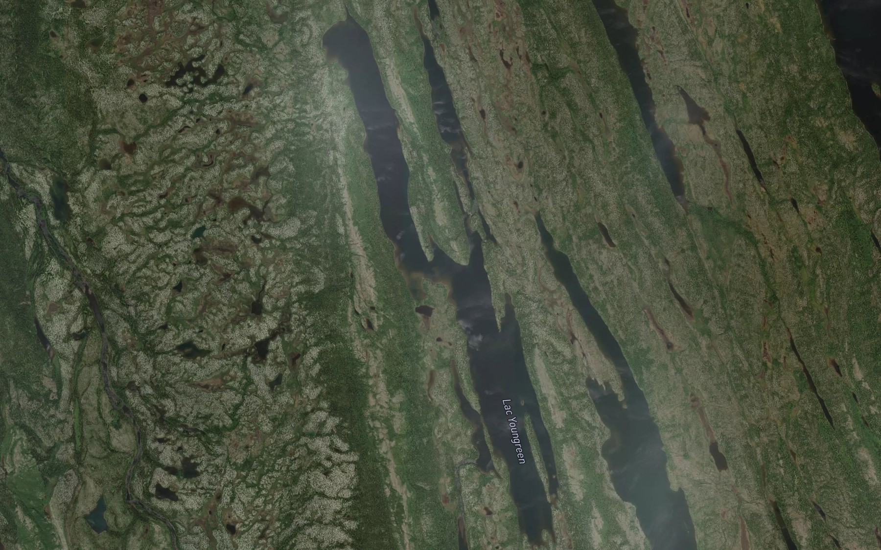 Satellite map of the Lac Youngreen