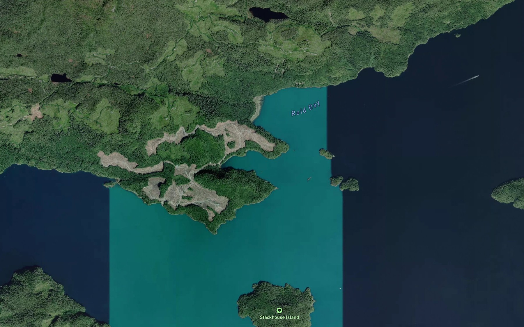 Satellite map of the Smith Bay