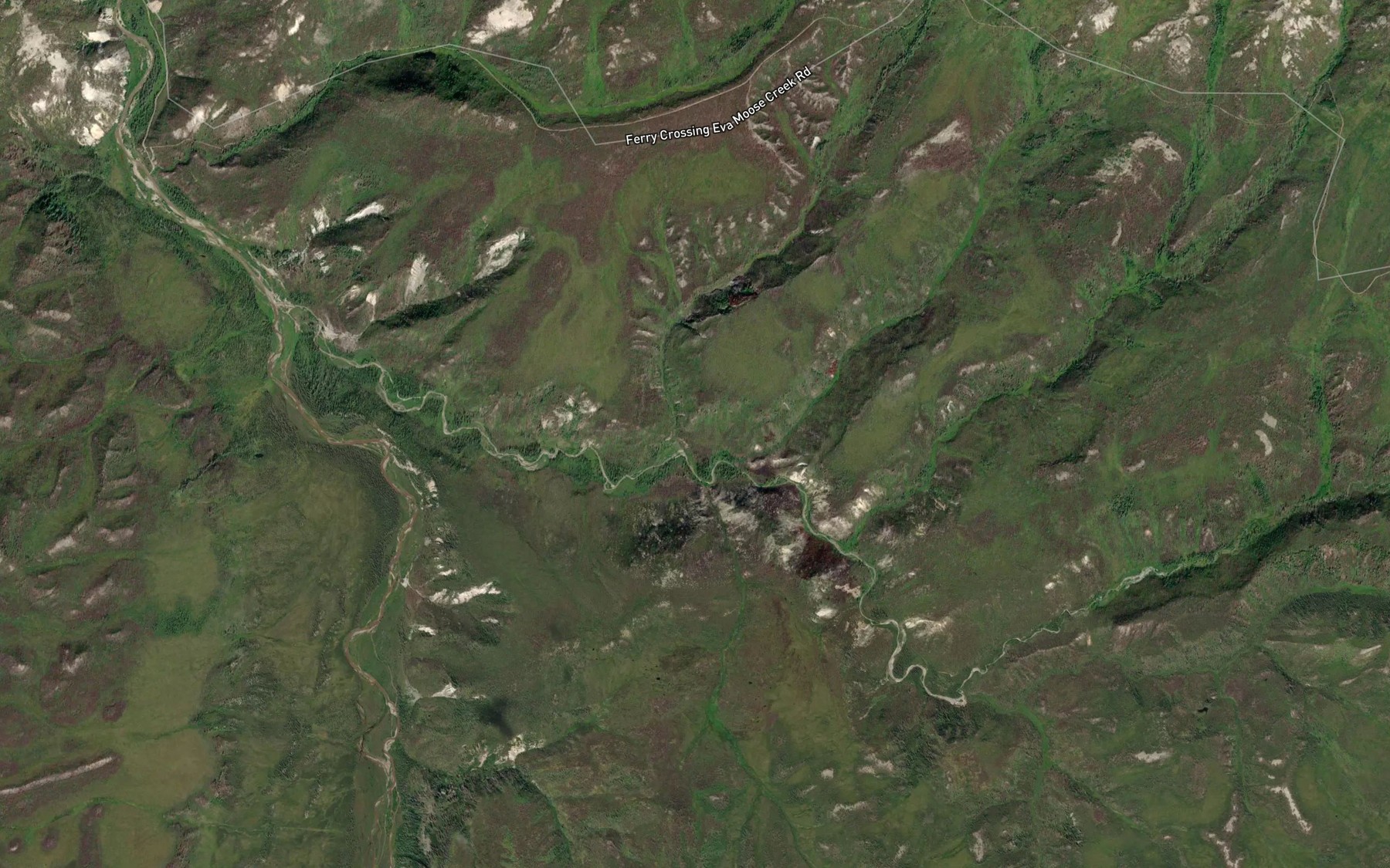 Satellite map of the Lynx Creek
