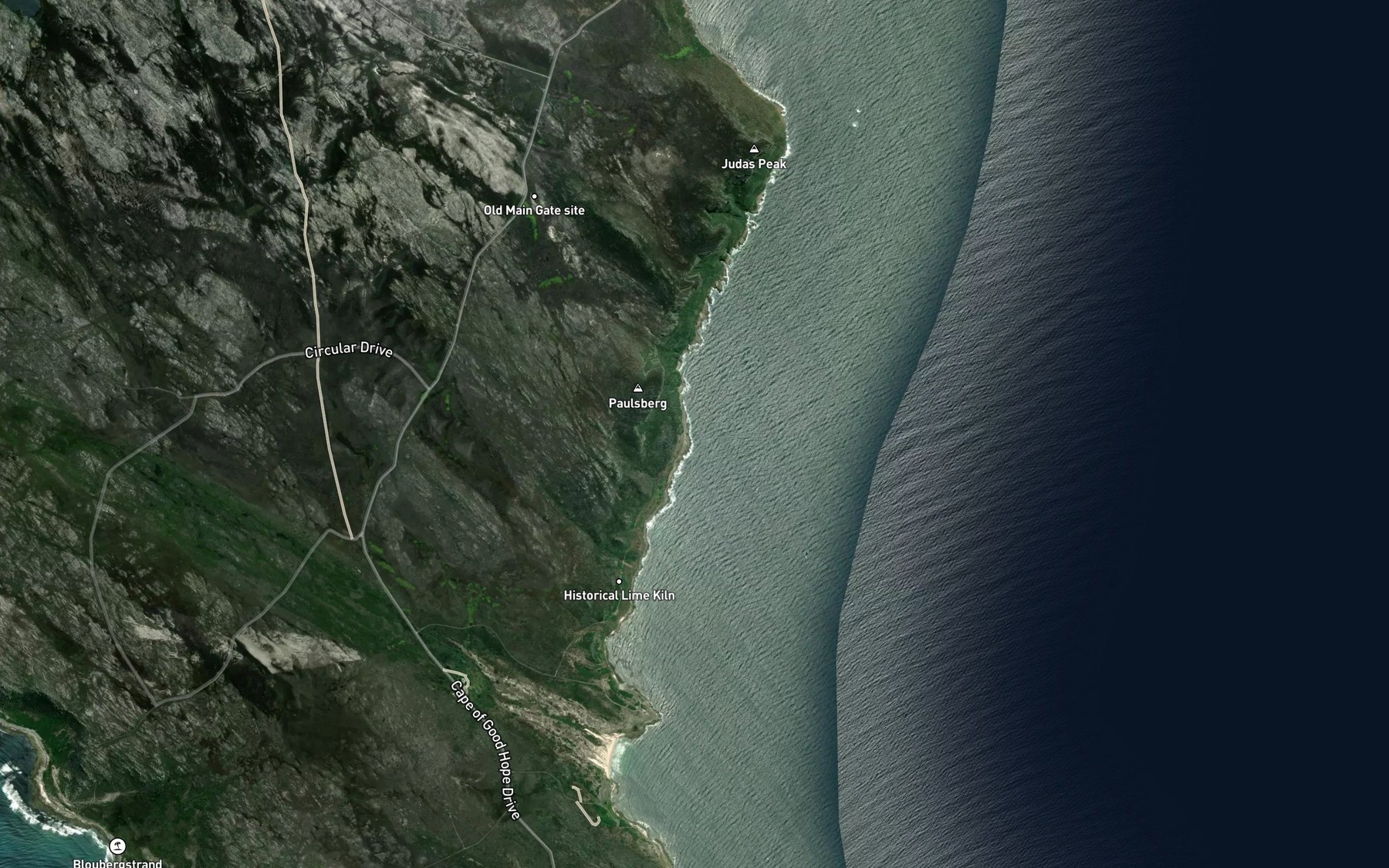 Satellite map of the Venus Pool