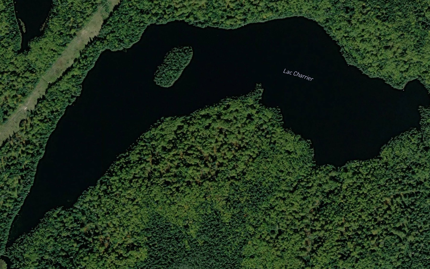 Satellite map of the Lac Charrier