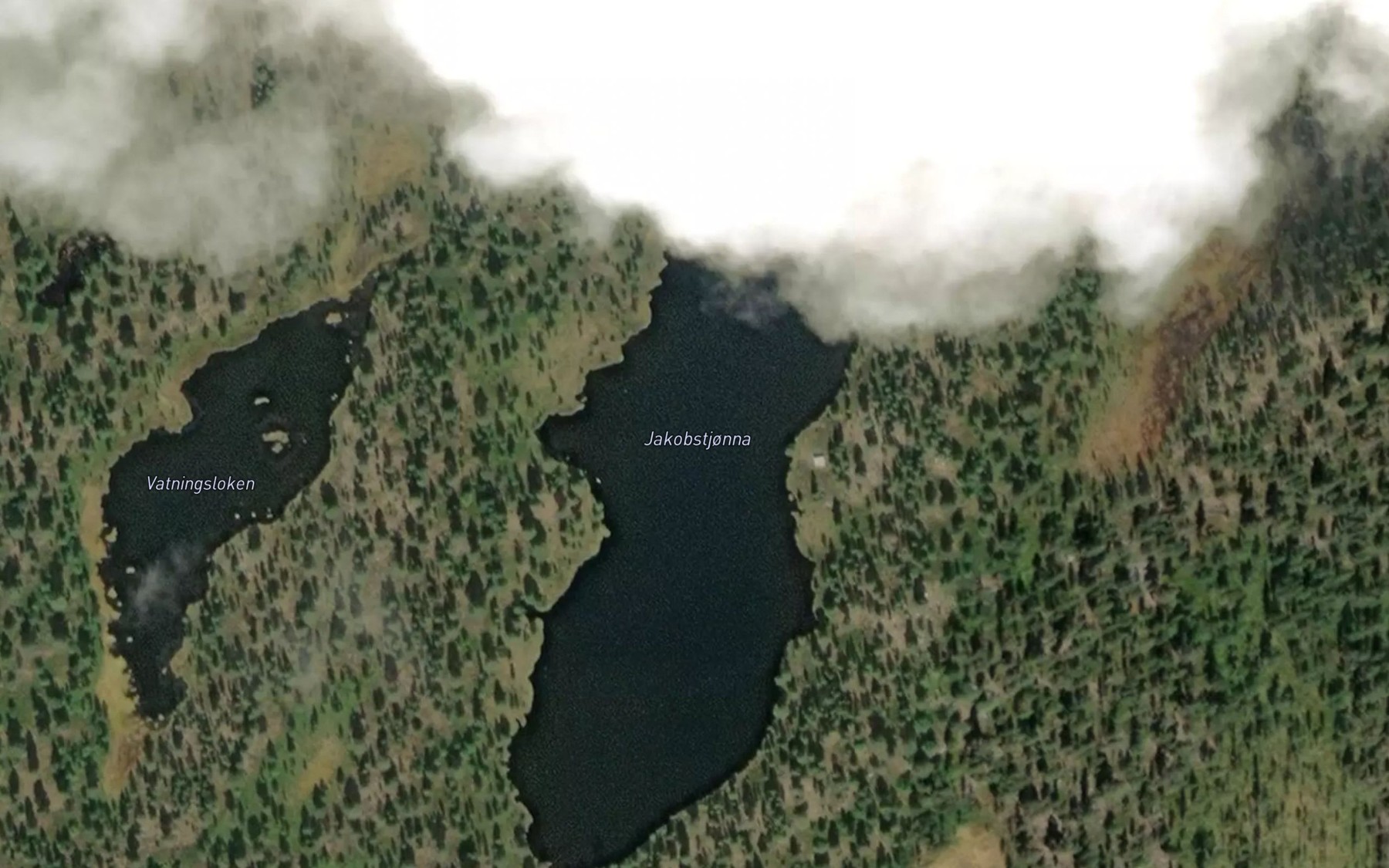 Satellite map of the Jakobstjorna