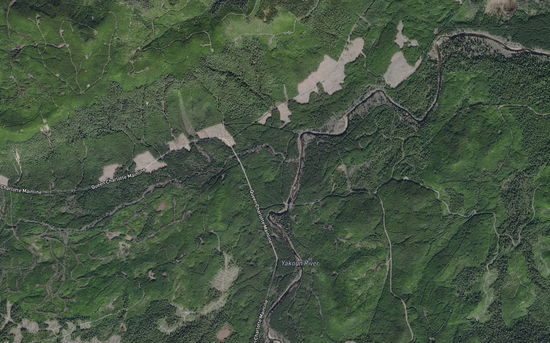 Satellite map of the Gold Creek