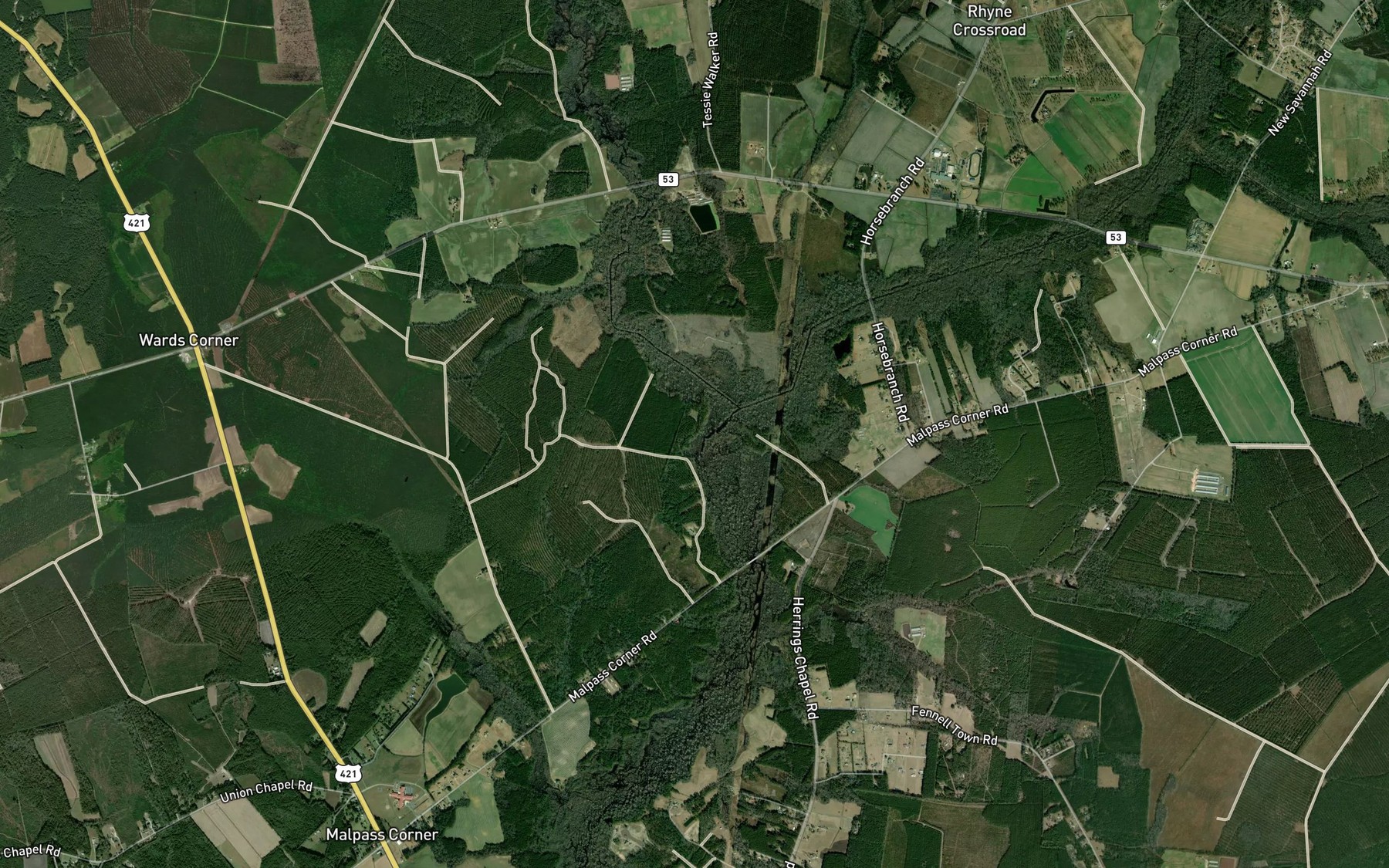 Satellite map of the The Lake