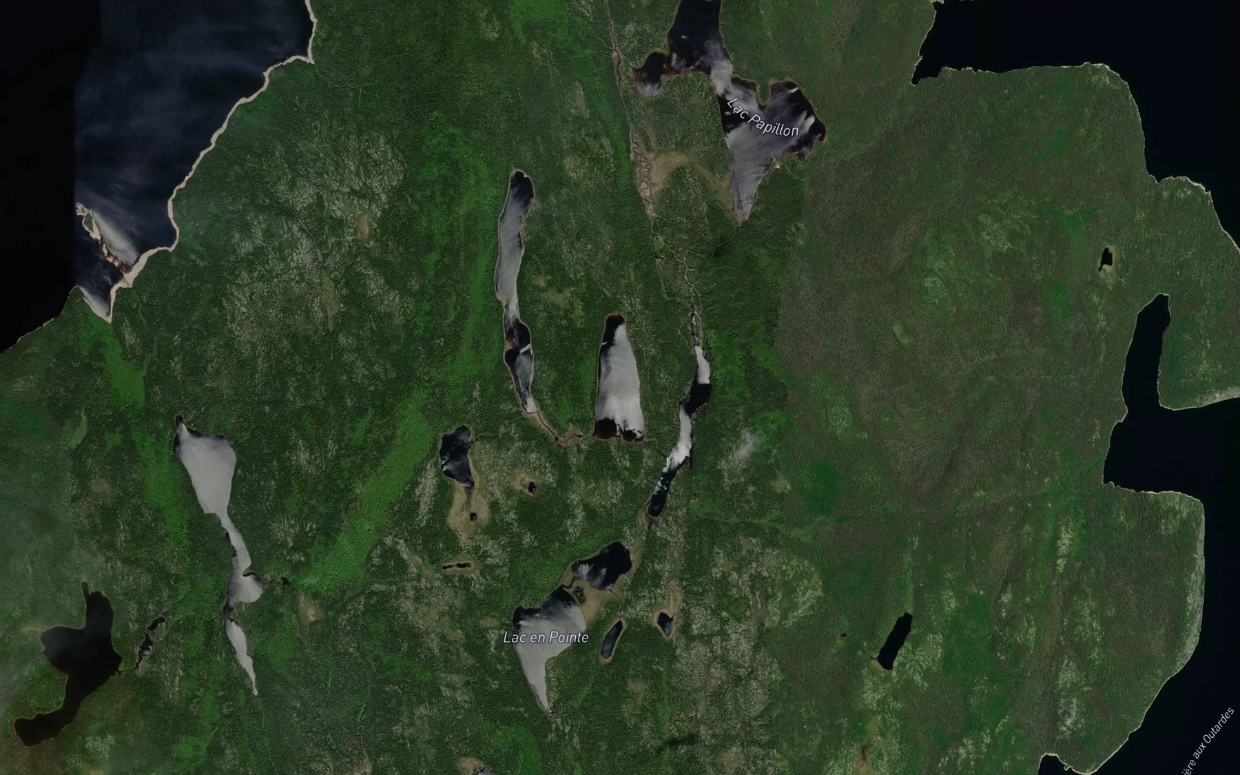 Satellite map of the Lac de la Savane