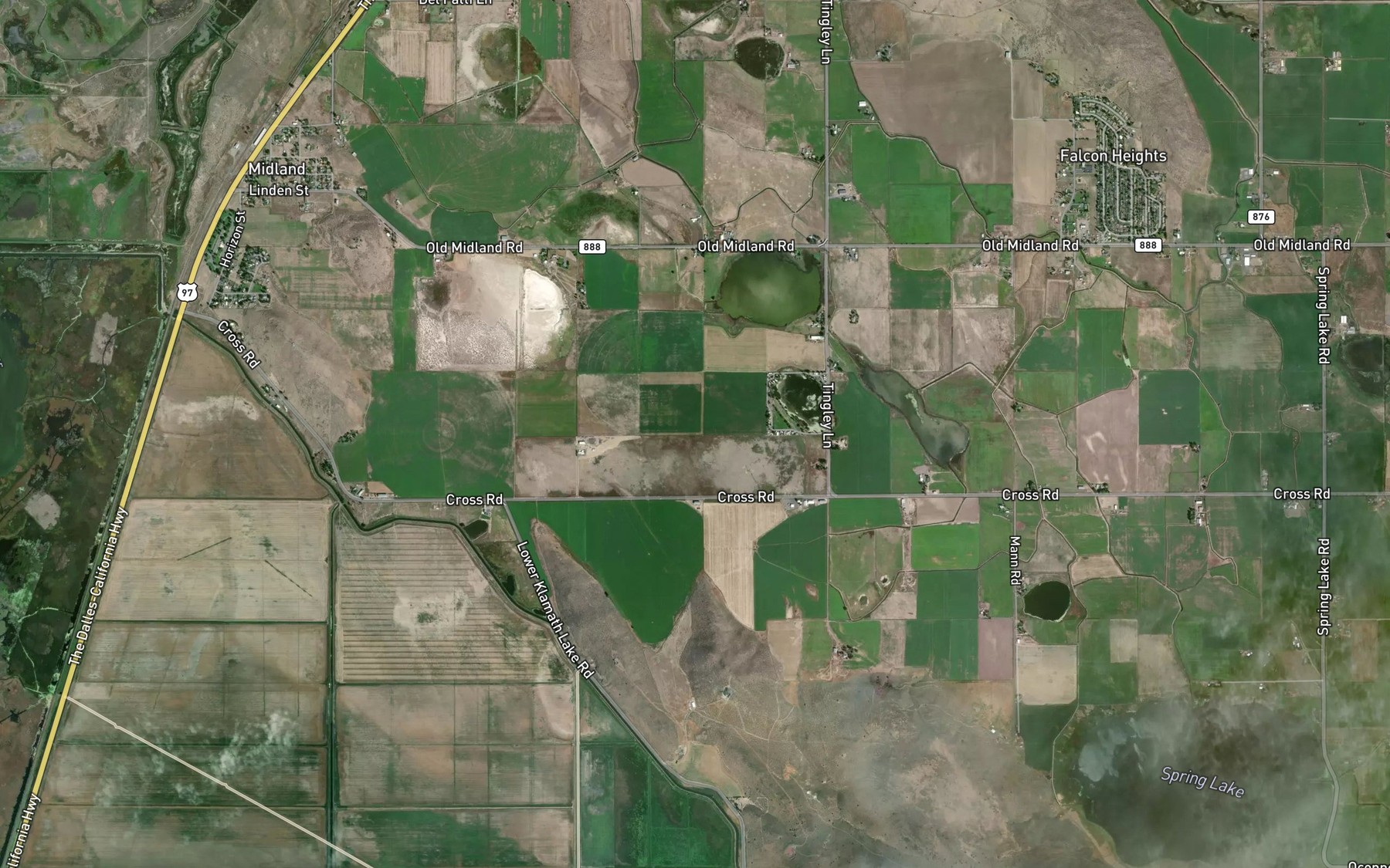 Satellite map of the Big Hot Spring