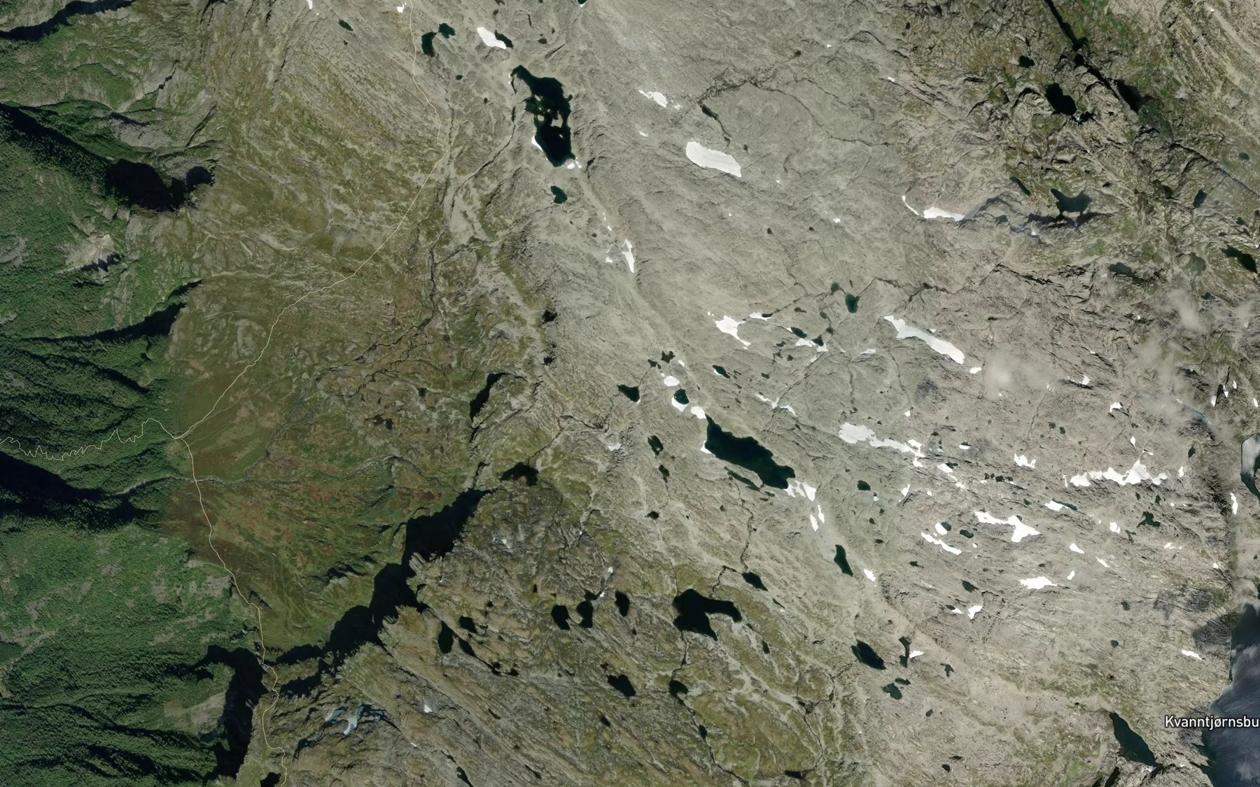 Satellite map of the Ragdetjorn