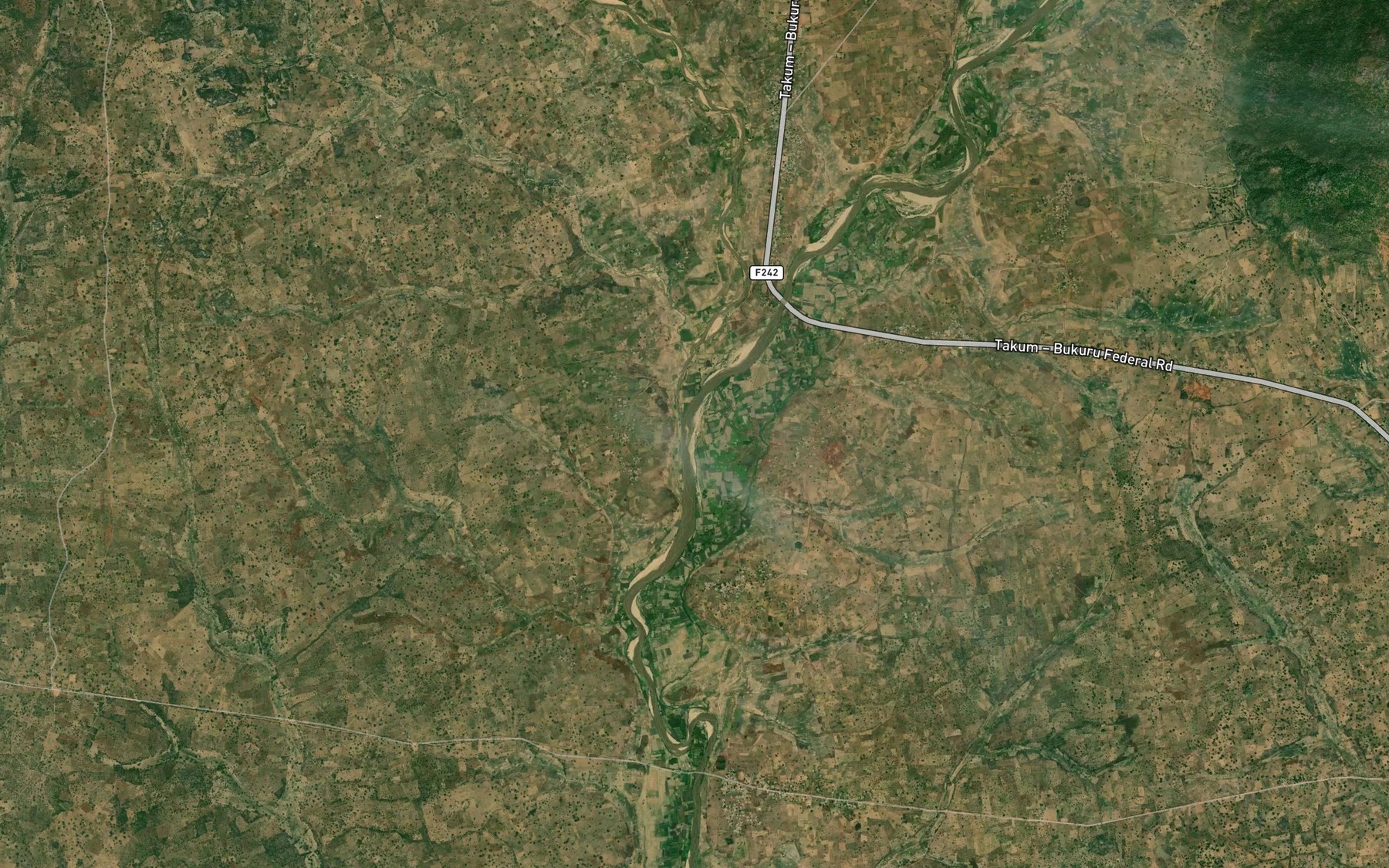 Satellite map of the River Rongshem
