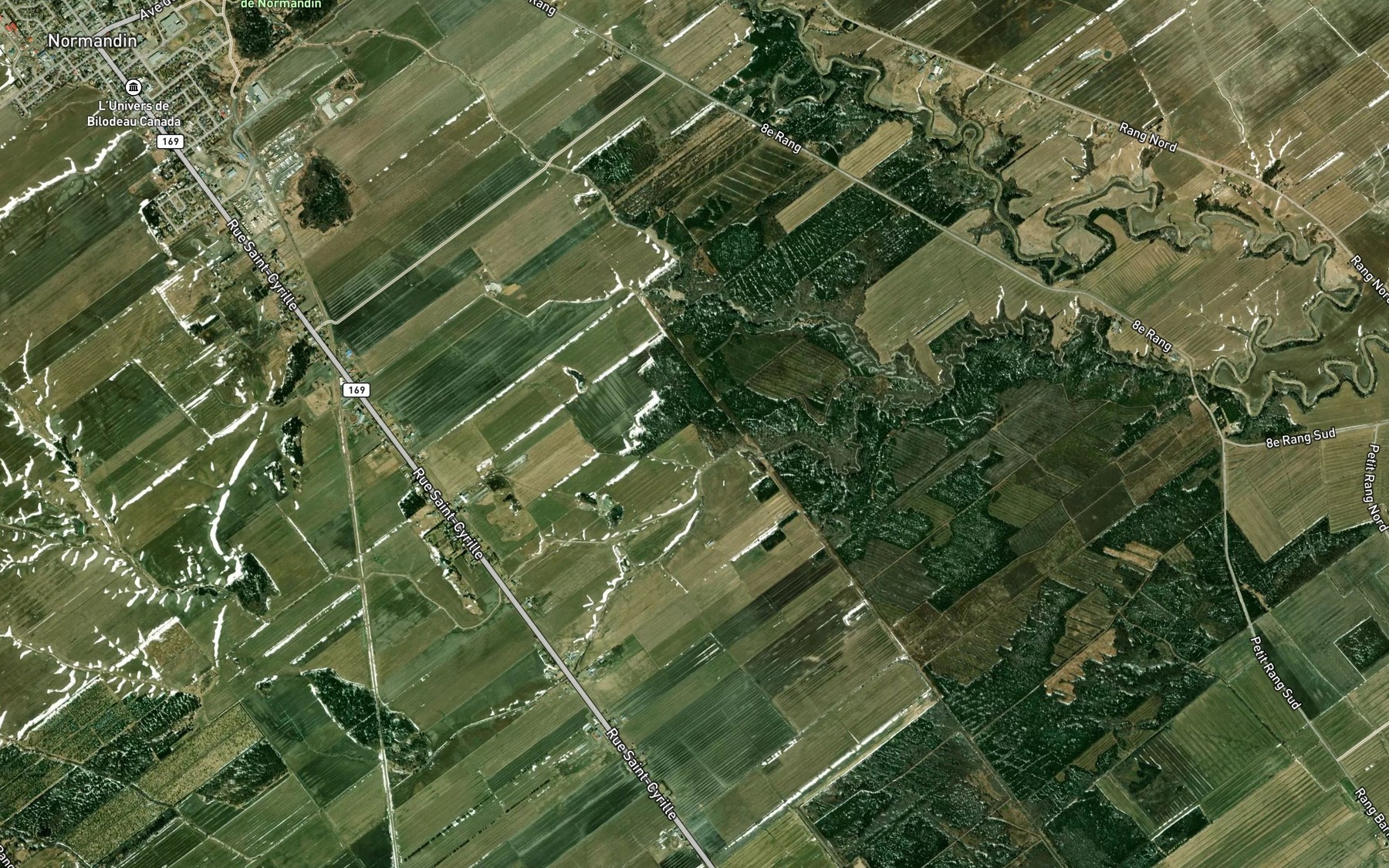 Satellite map of the Cours d'eau Nazaire-Tremblay