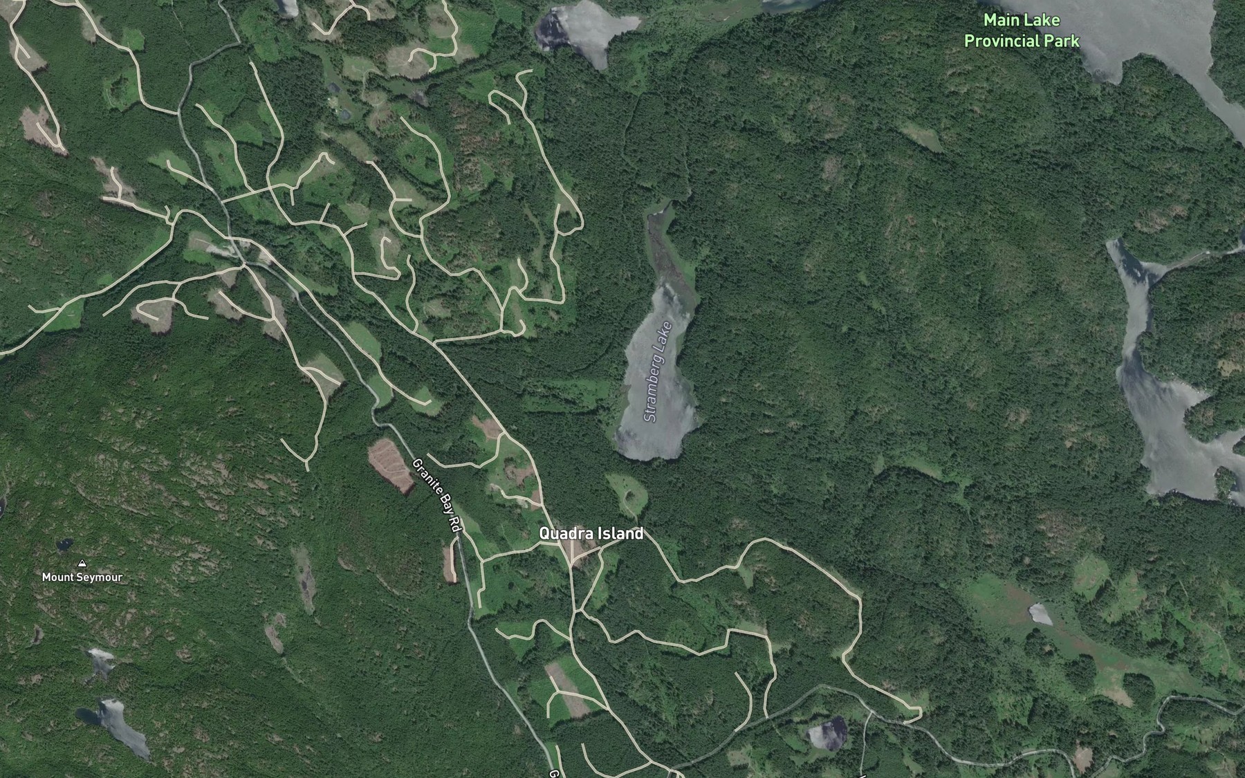 Satellite map of the Canyon Creek
