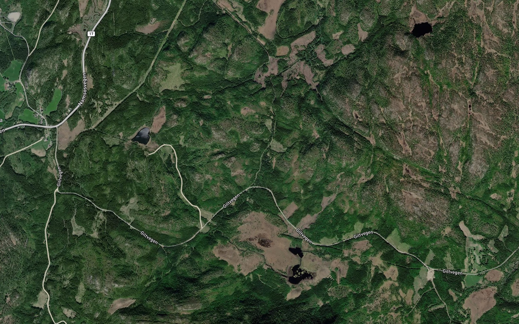 Satellite map of the Olsengelva