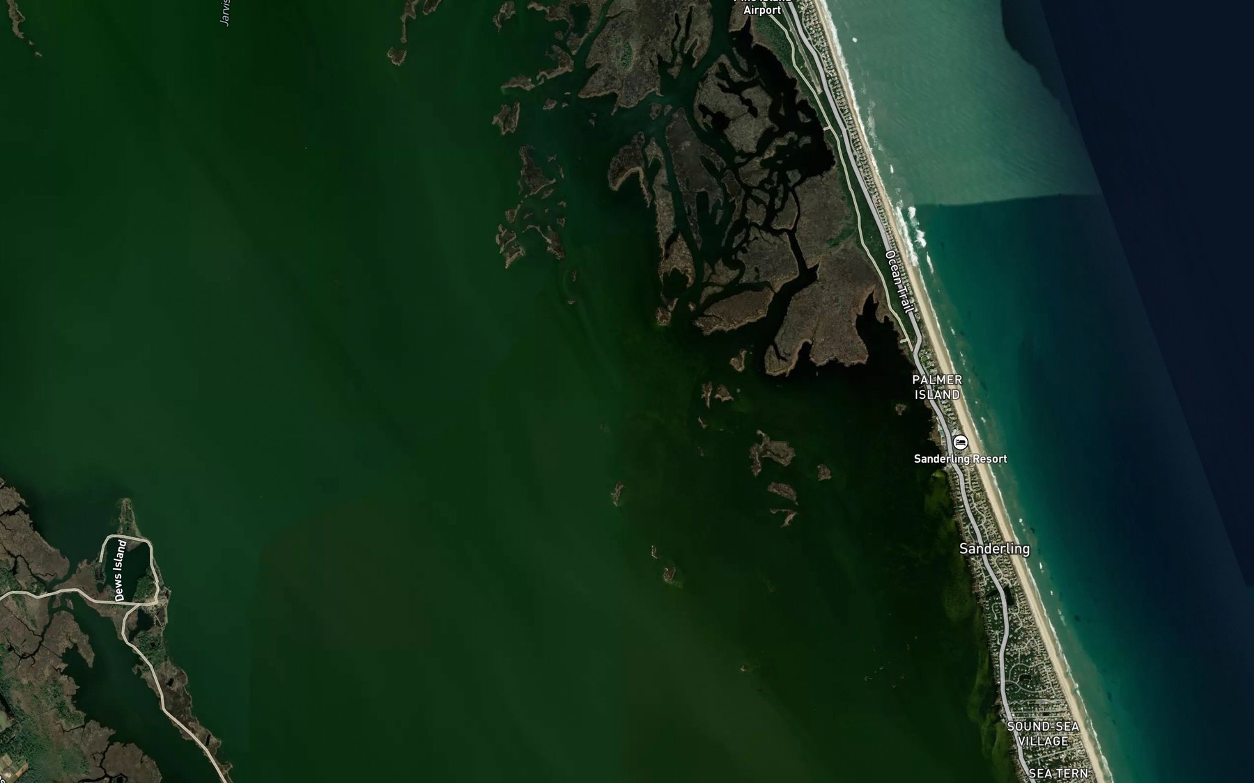 Satellite map of the Pine Island Bay