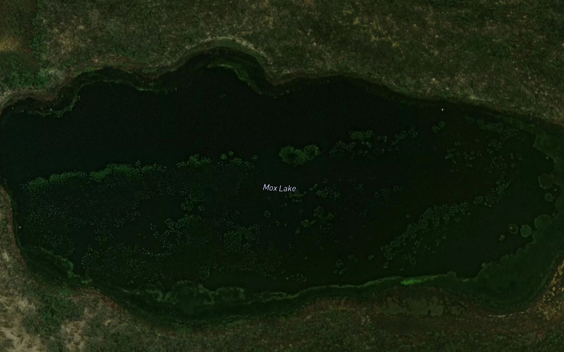 Satellite map of the Mox Lake