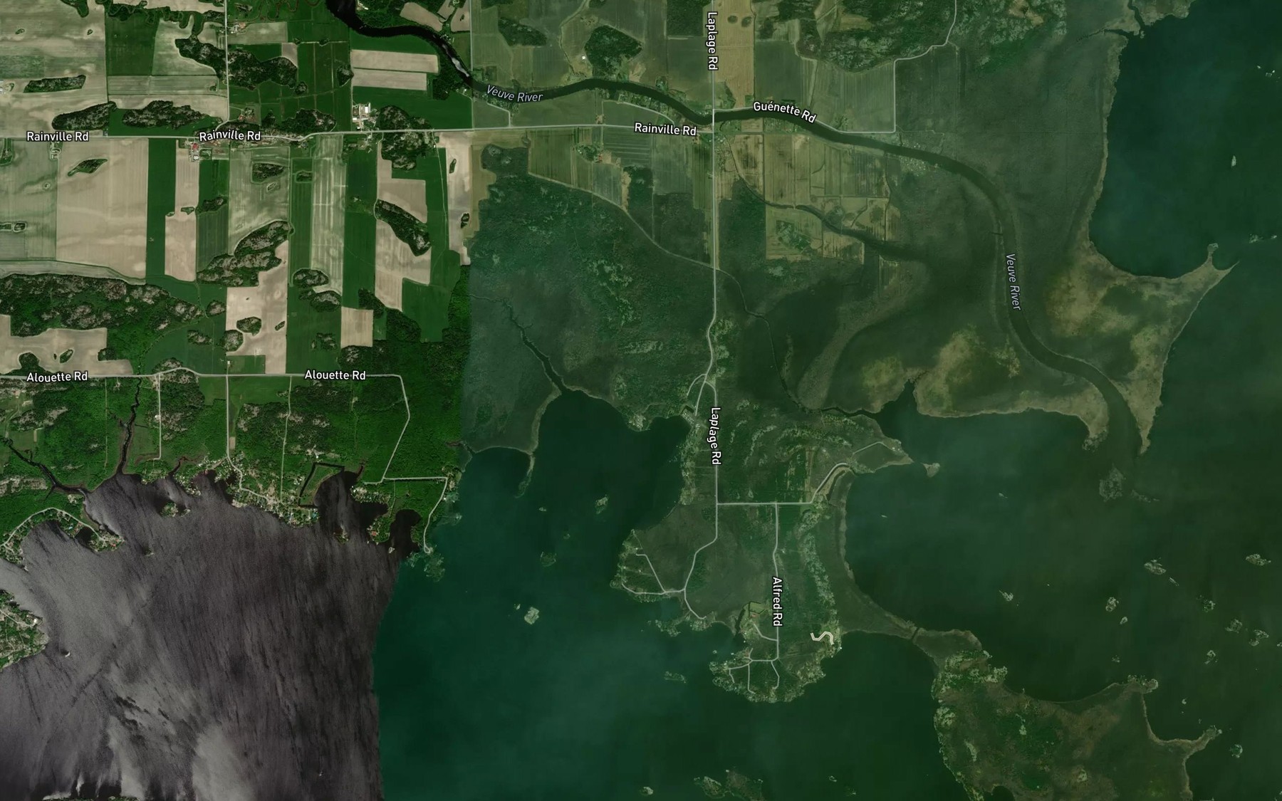 Satellite map of the Collins Bay