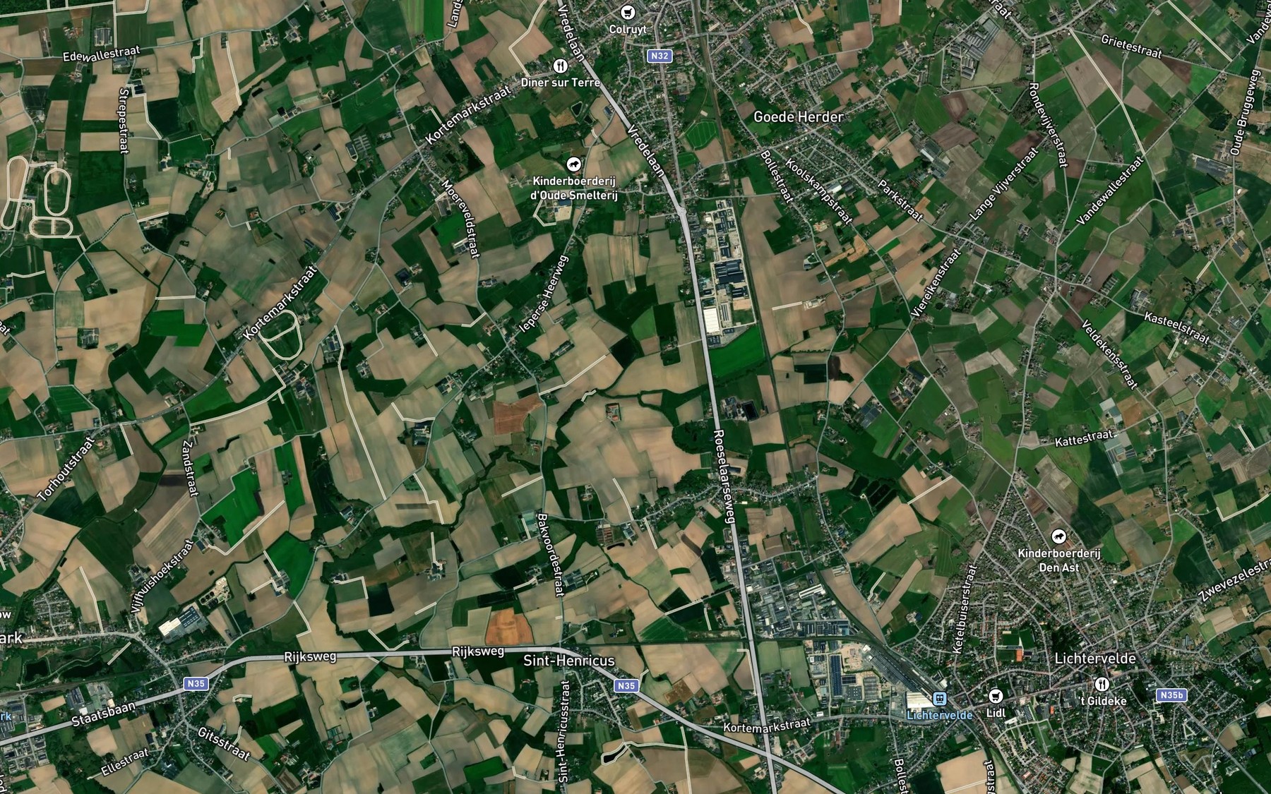 Satellite map of the Zwaanbeek