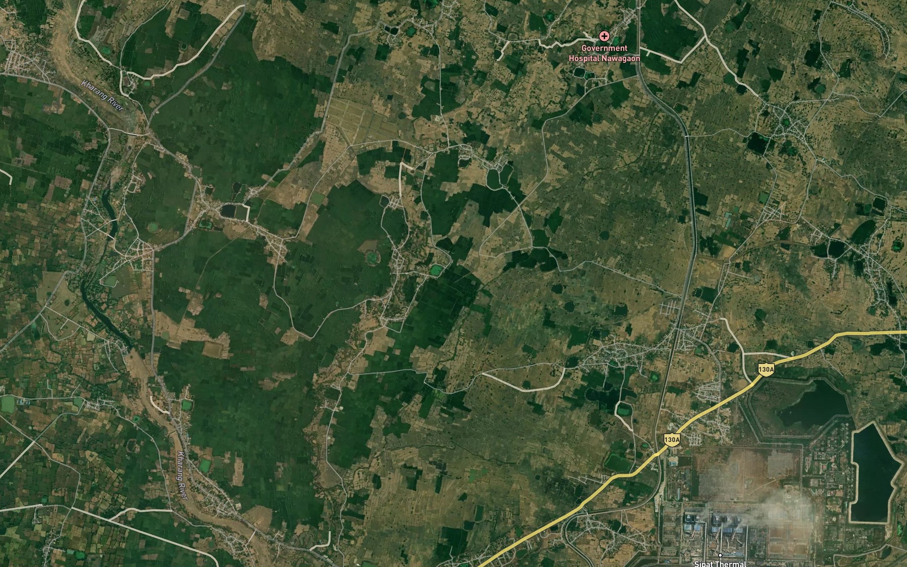 Satellite map of the Bareli Minor