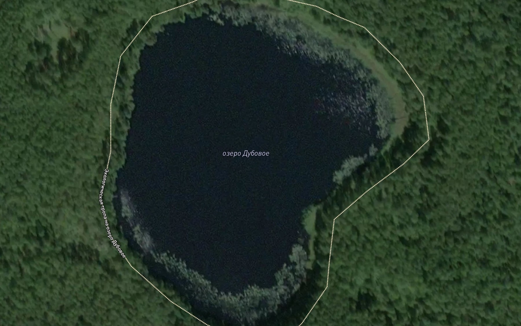 Satellite map of the Ozero Dubovoye
