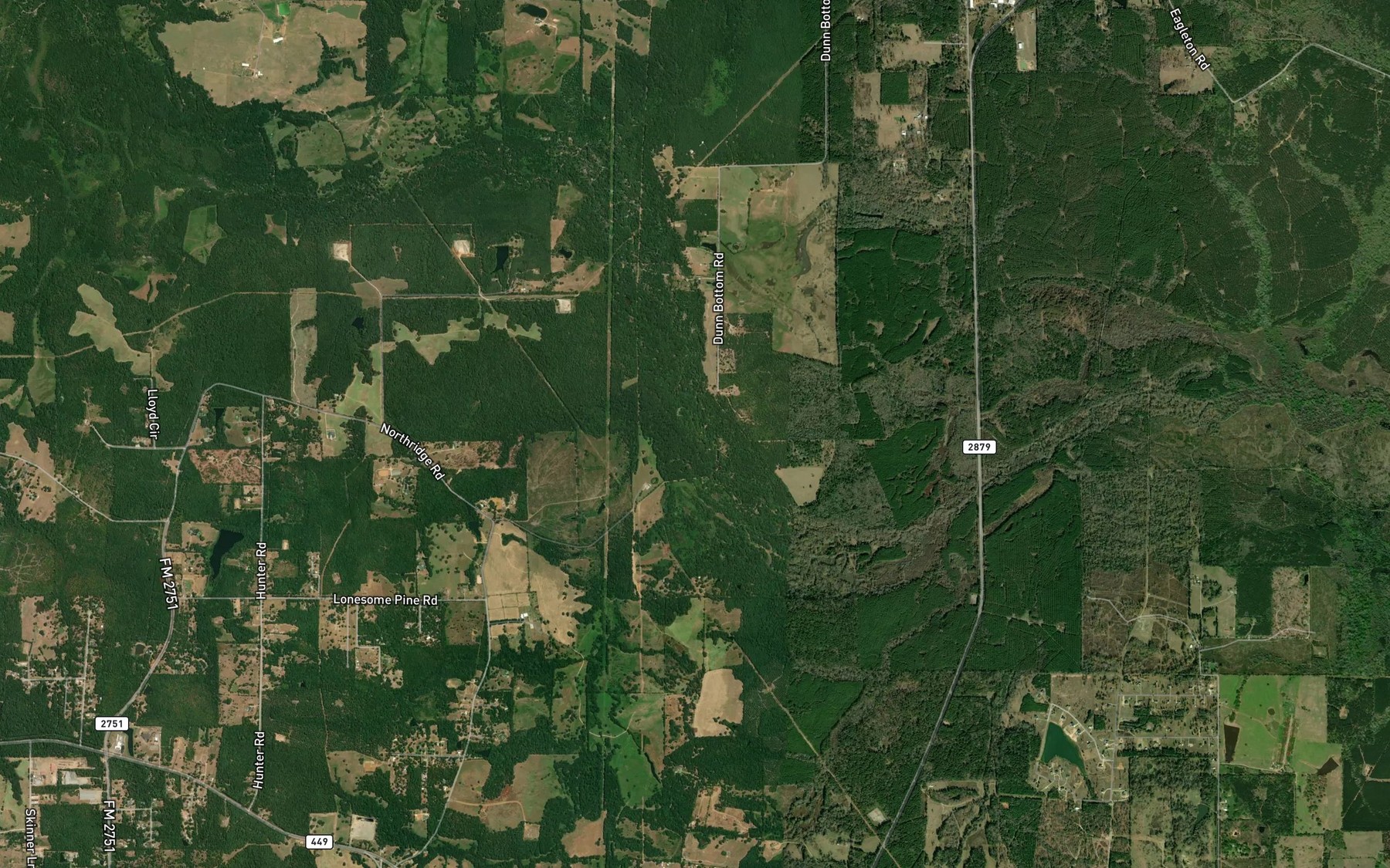 Satellite map of the Panther Creek