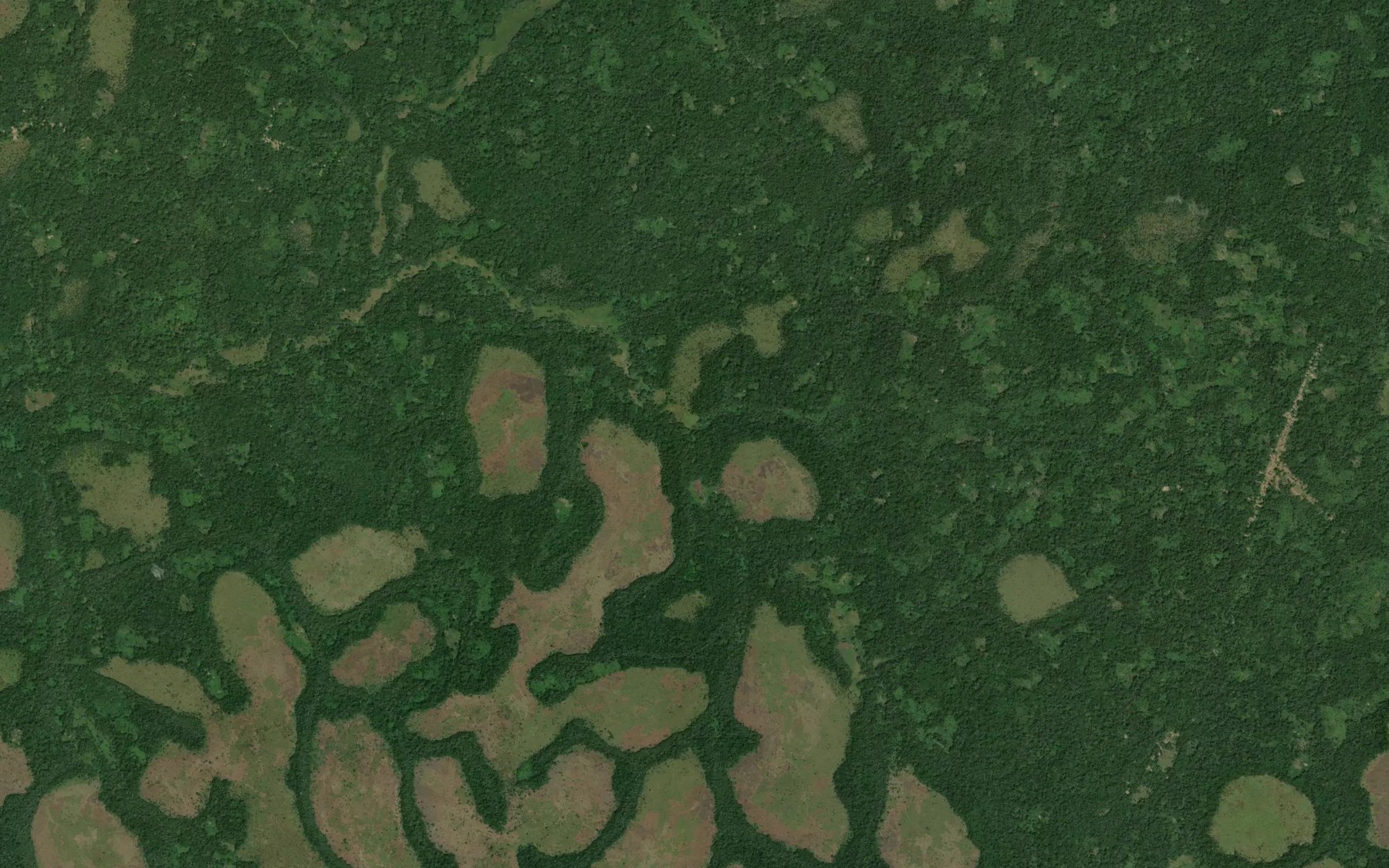 Satellite map of the Nambia