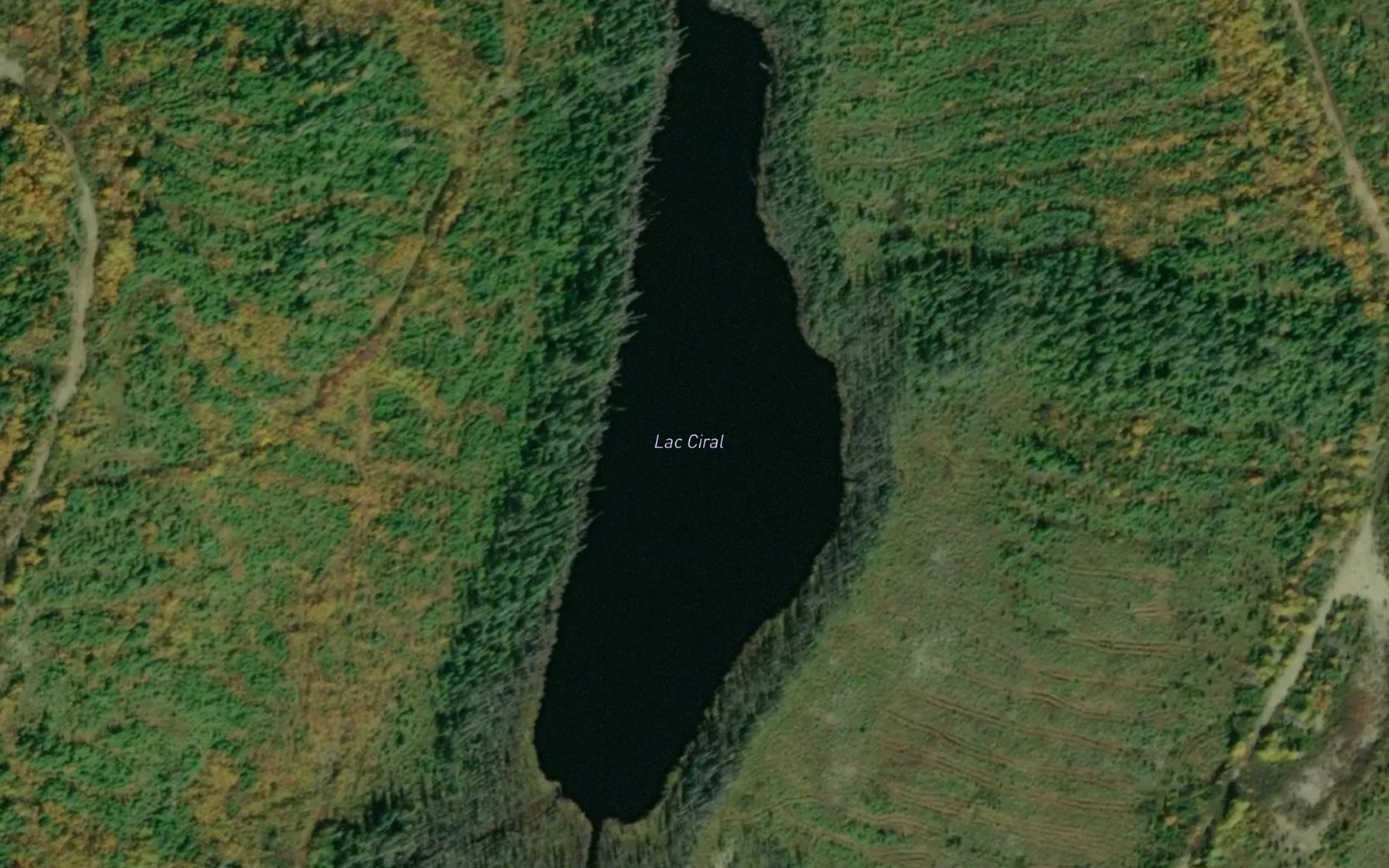 Satellite map of the Lac Ciral
