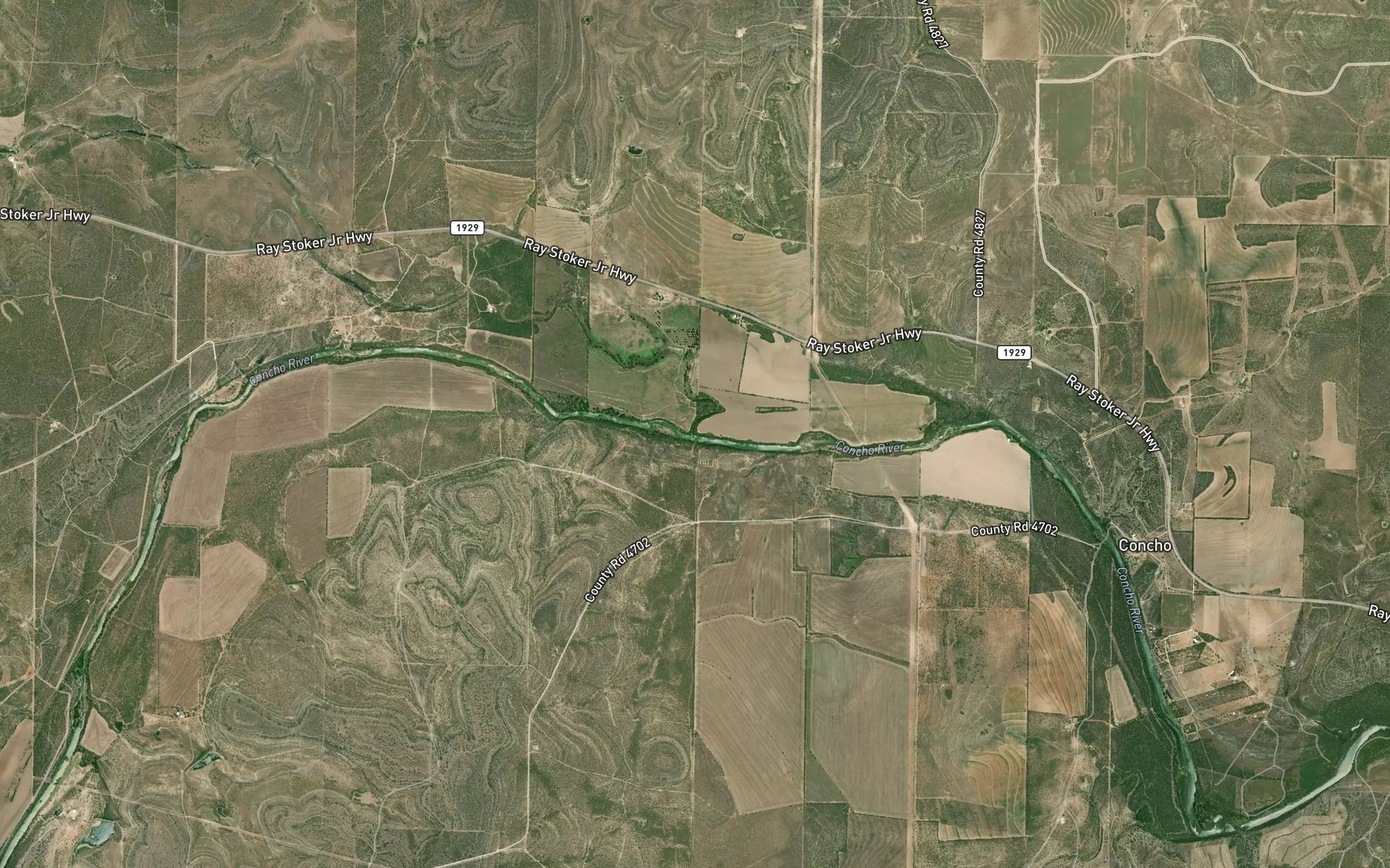 Satellite map of the Fuzzy Creek