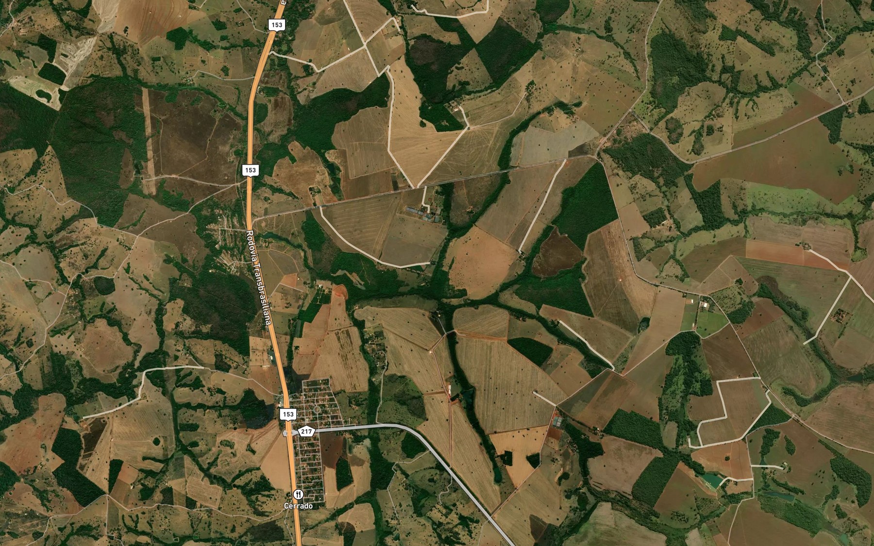 Satellite map of the Corrego do Gato