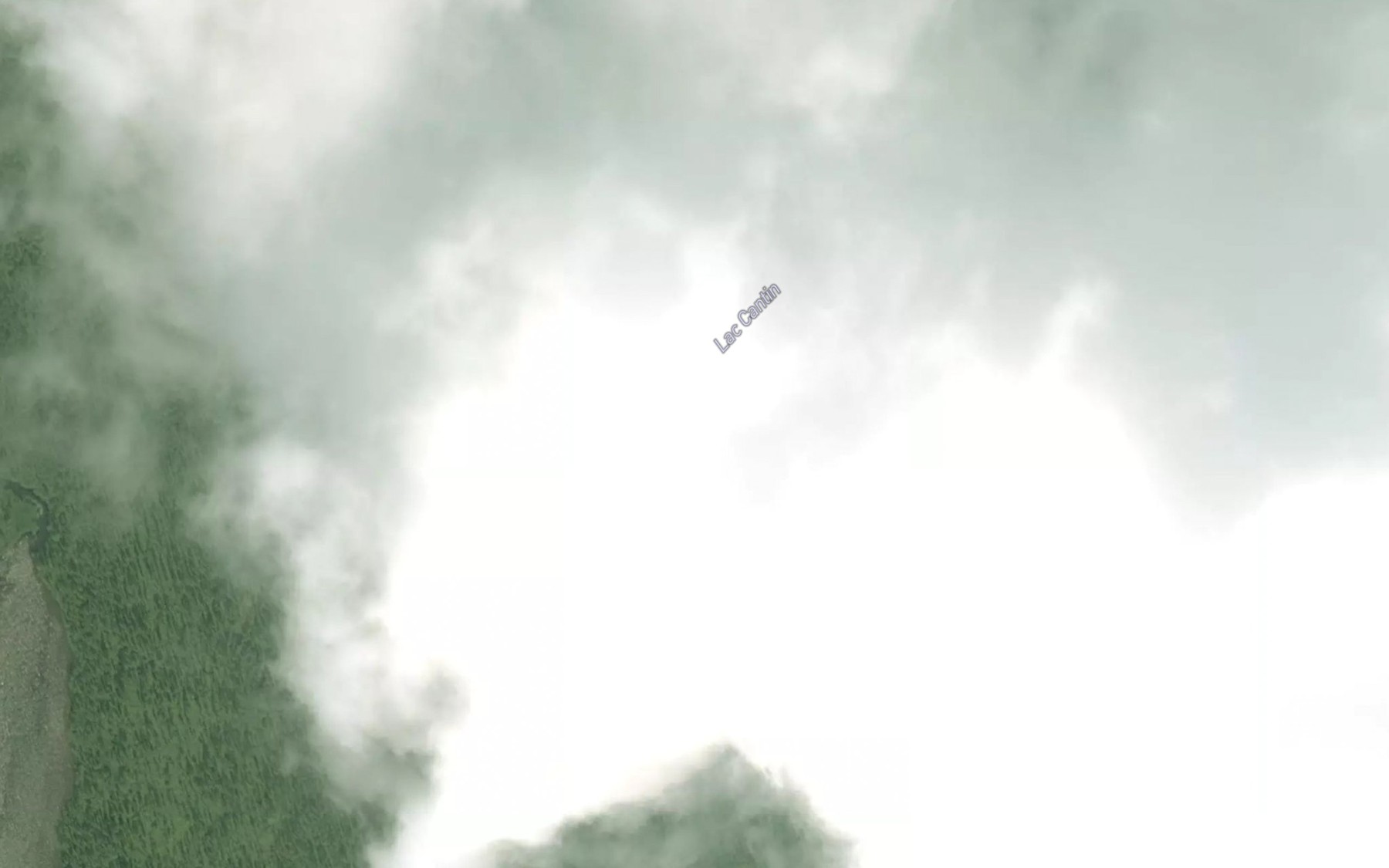 Satellite map of the Lac Cantin
