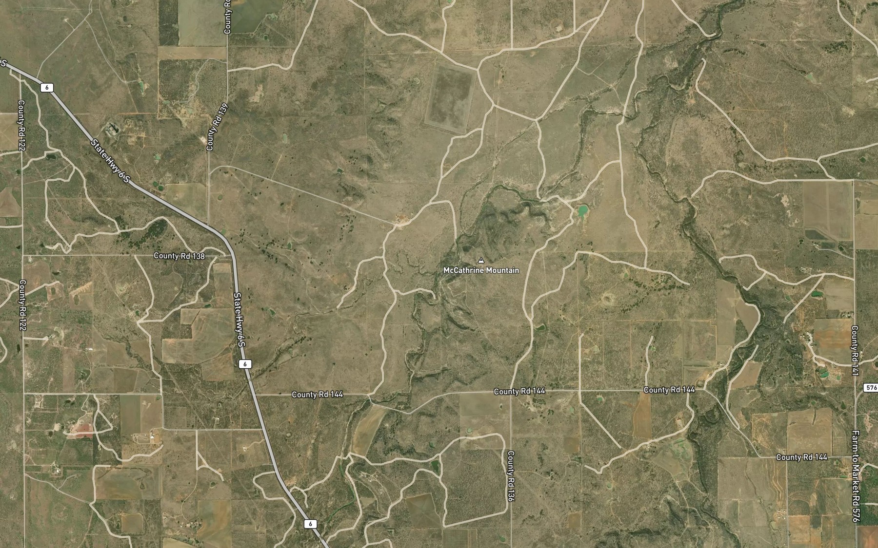 Satellite map of the Indian Creek